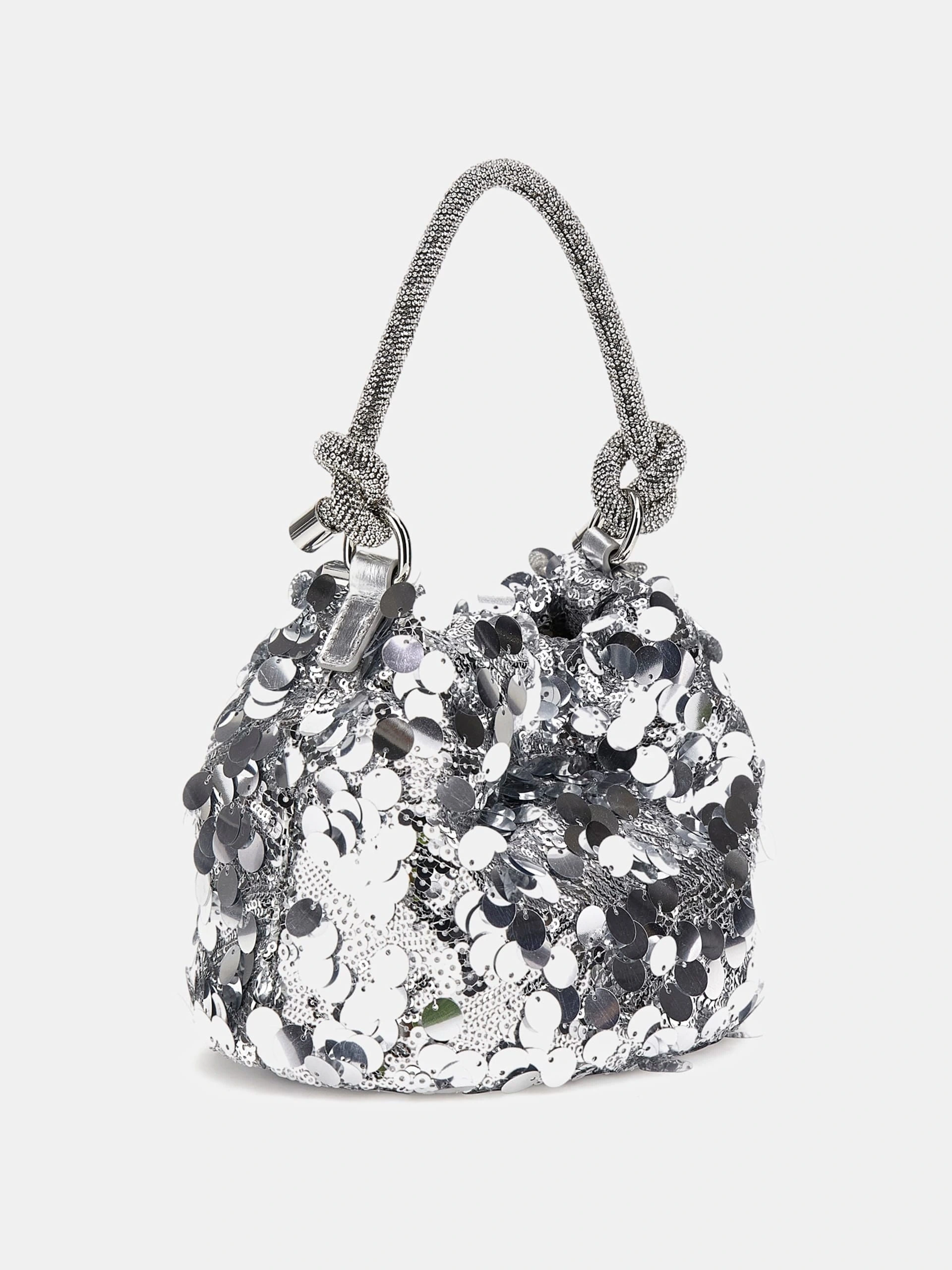 Guess Kadın Gri Holiday Shine El Saplı Portföy Çanta