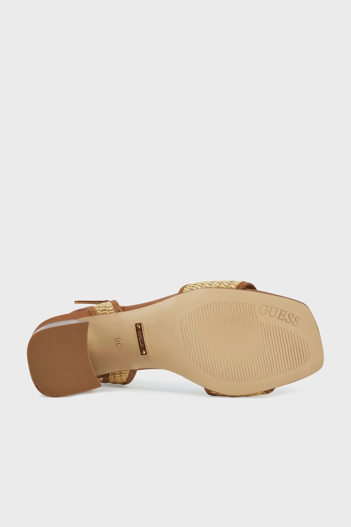 Guess Kadın Kahverengi Ganika Deri Karışımlı Sandalet