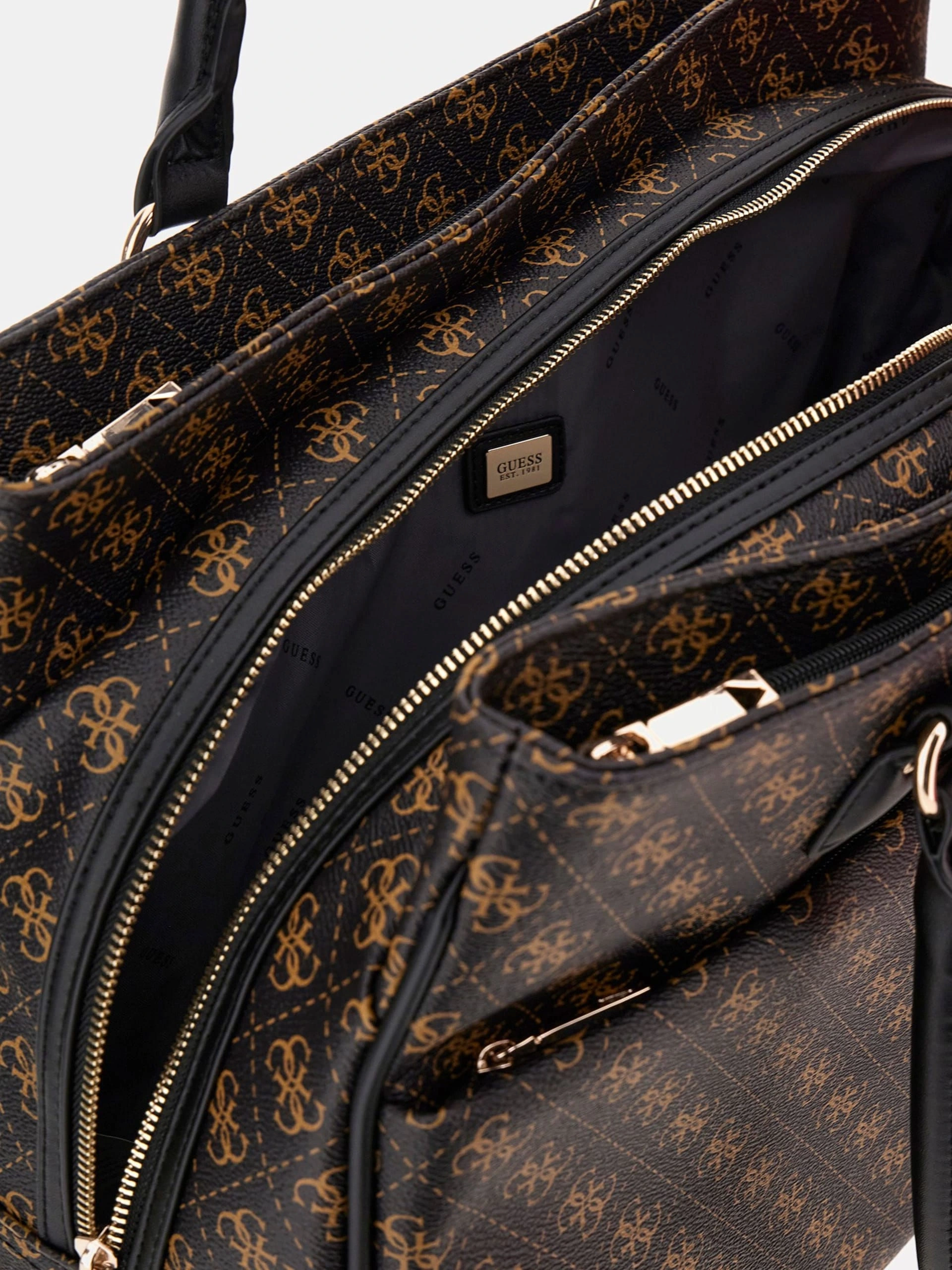 Guess Kadın Kahverengi Jesco Shopper Tote Çanta
