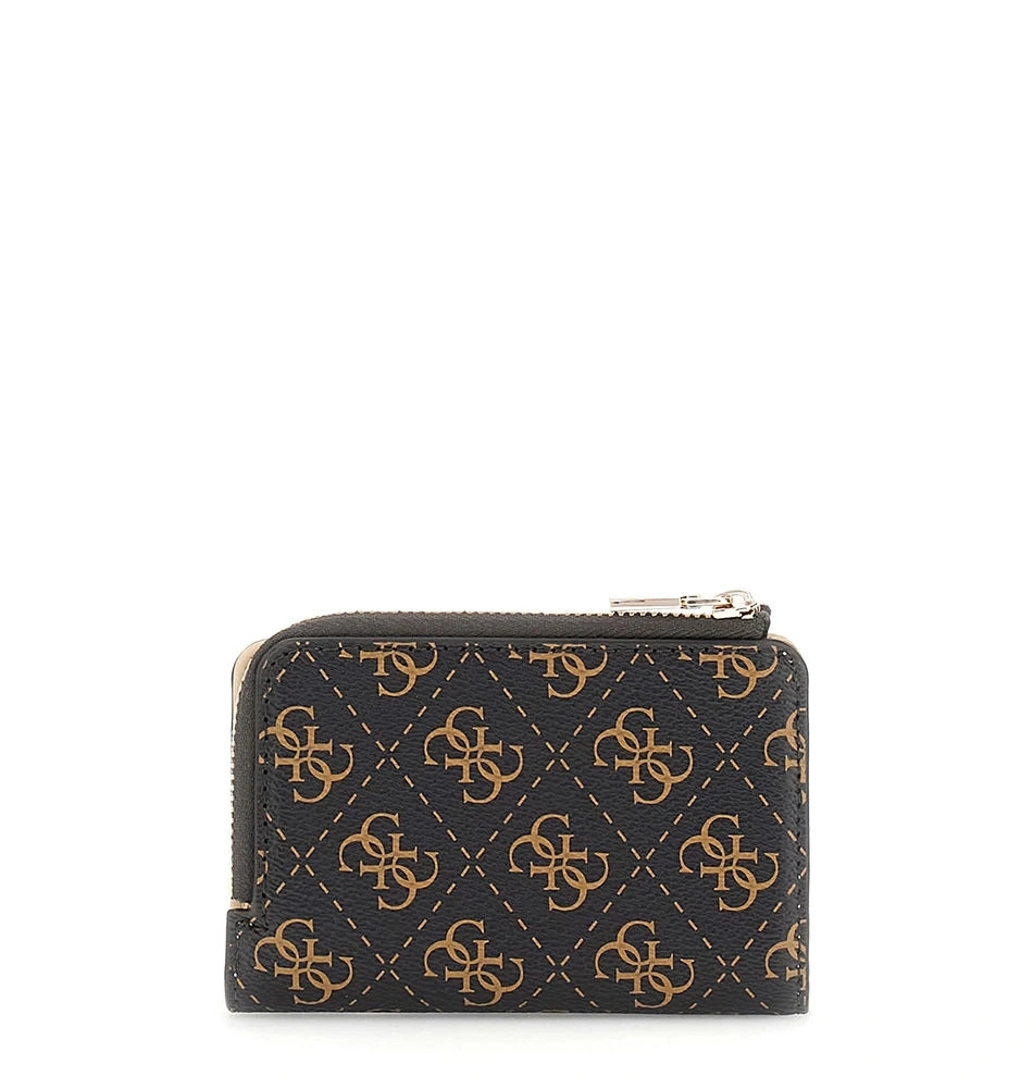 Guess Kadın Kahverengi Laurel Fermuarlı Kartlık