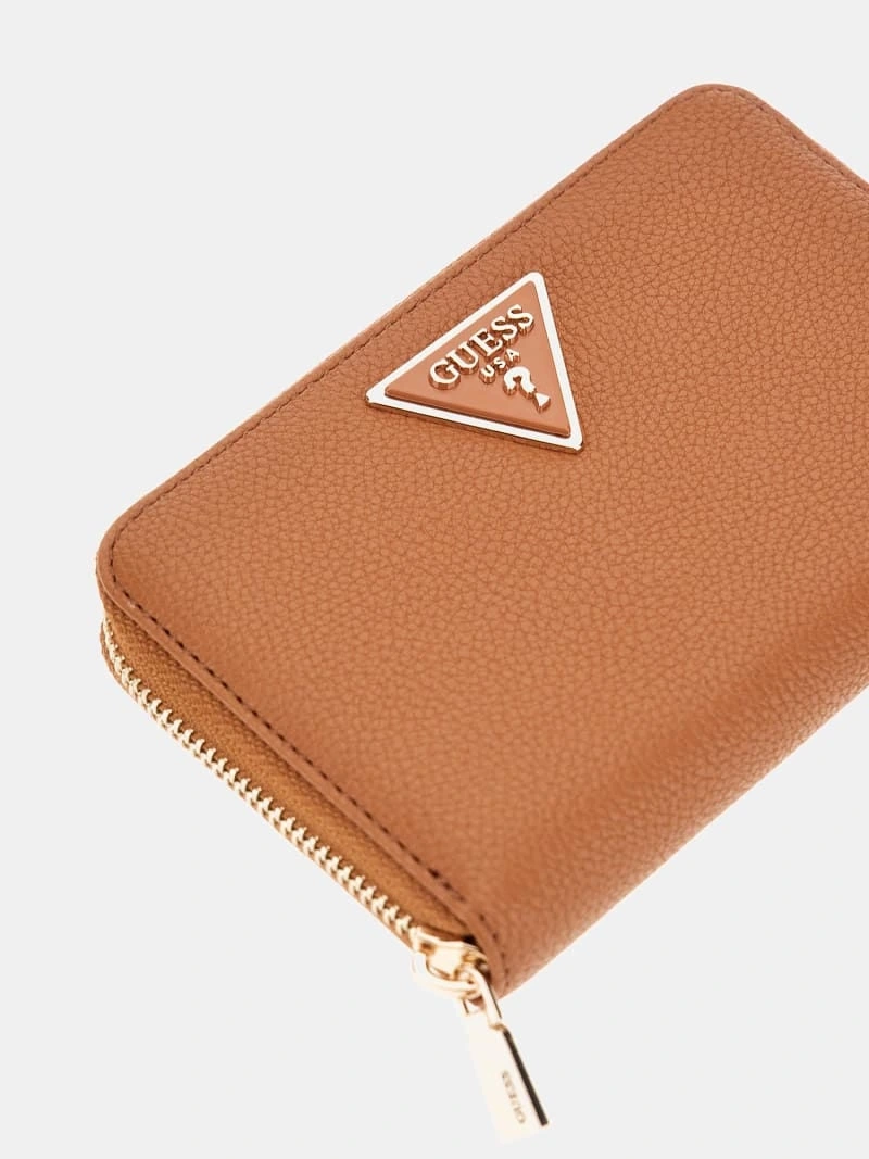 Guess Kadın Kahverengi Laurel Orta Boy Fermuarlı Cüzdan