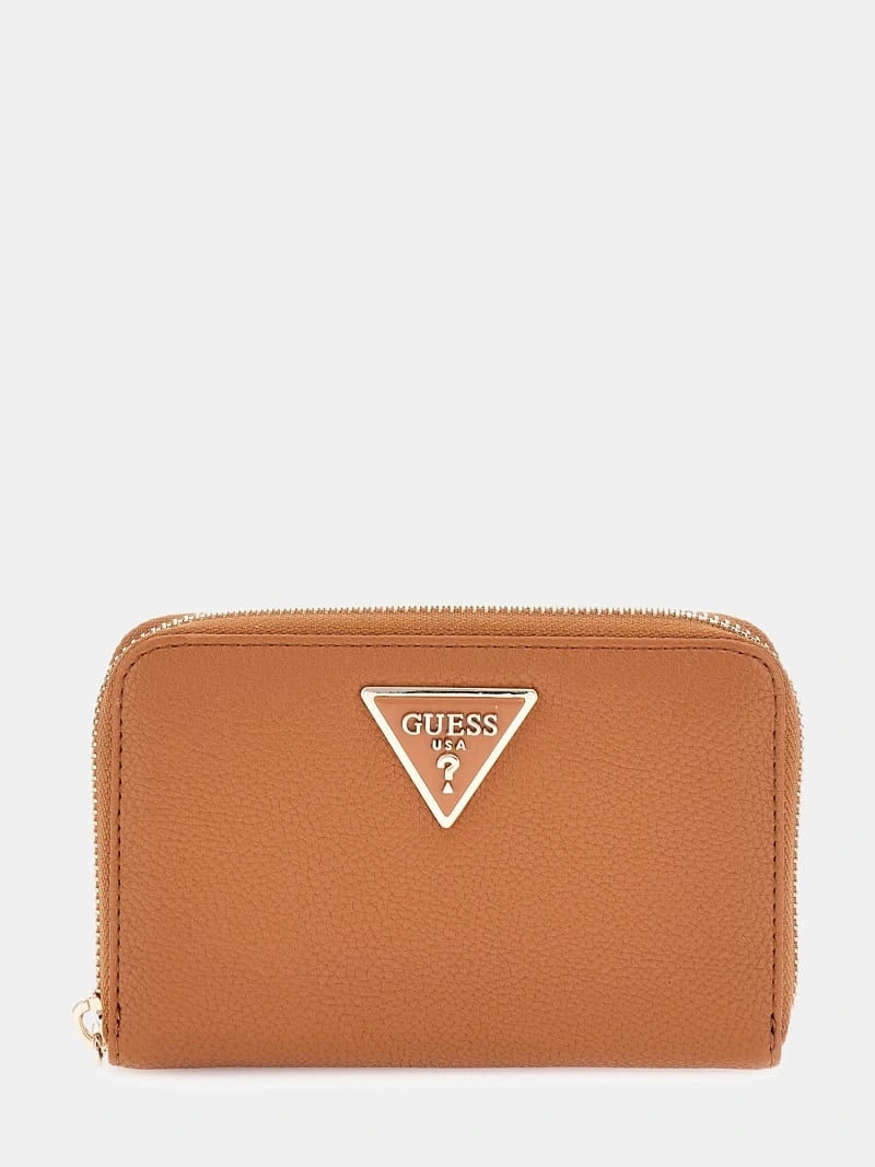 Guess Kadın Kahverengi Laurel Orta Boy Fermuarlı Cüzdan