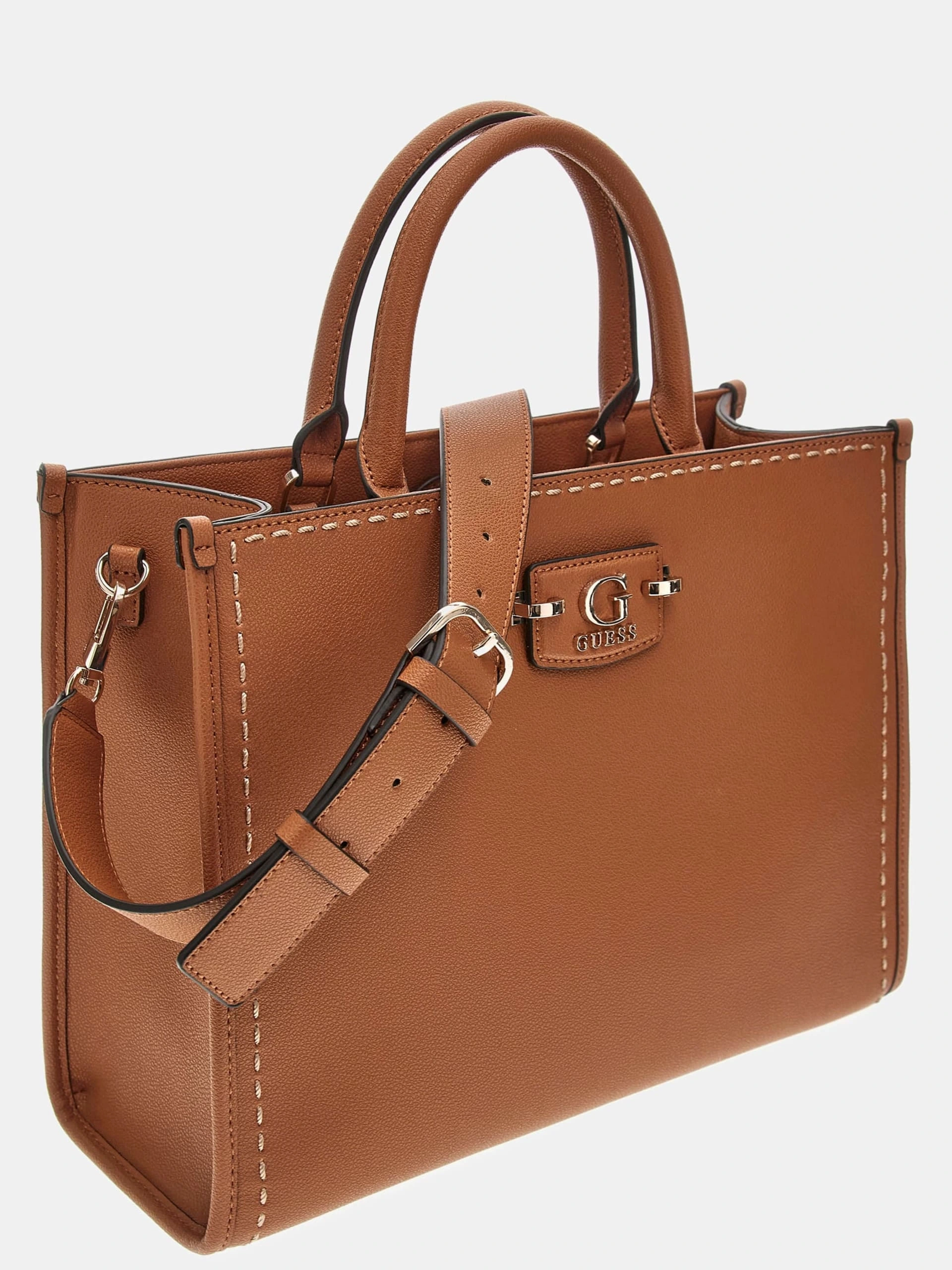 Guess Kadın Kahverengi Nastra İki Bölmeli Tote Çanta