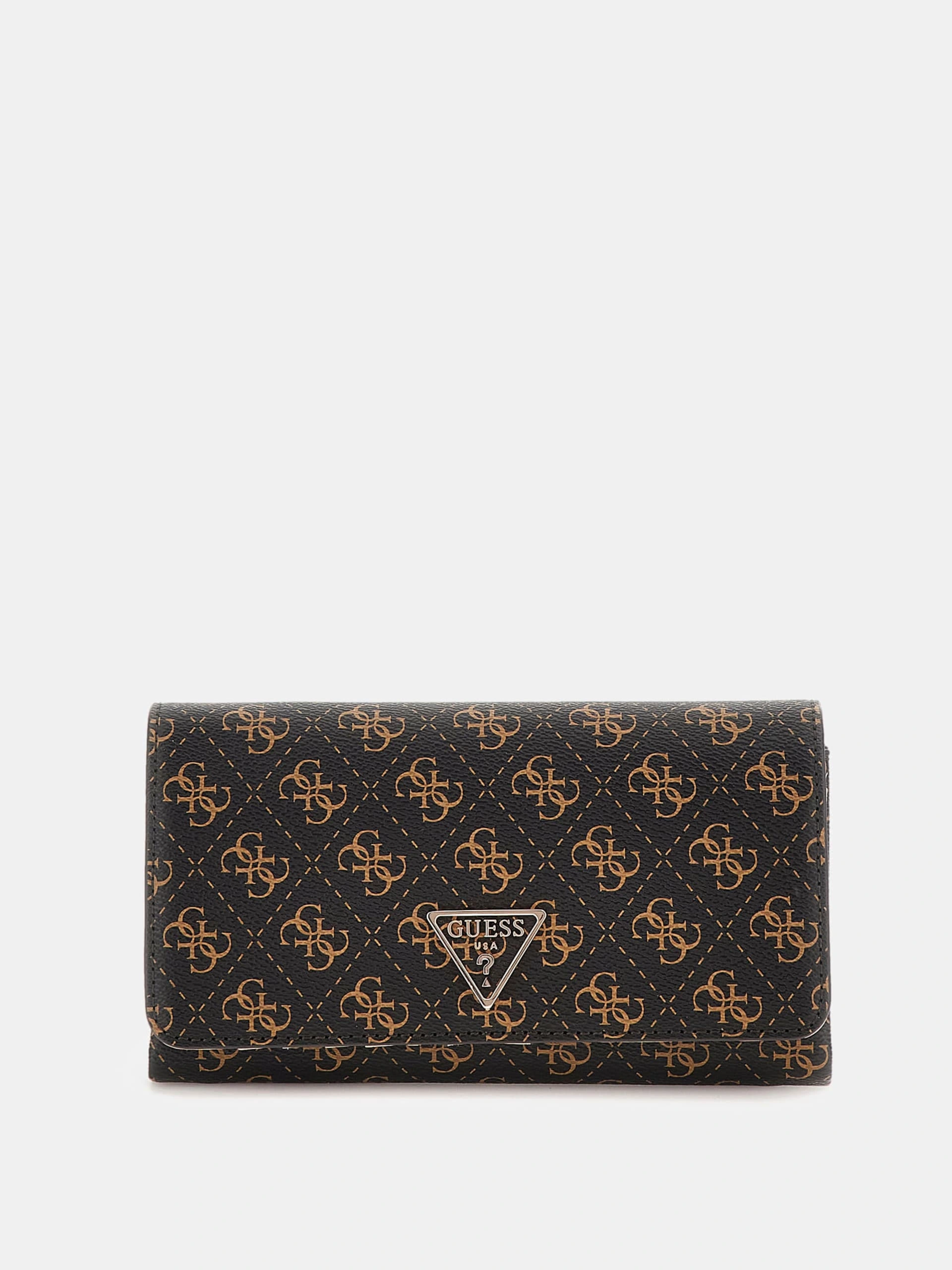 Guess Kadın Kahverengi Noelle Flap Organizer Crossbody Çanta