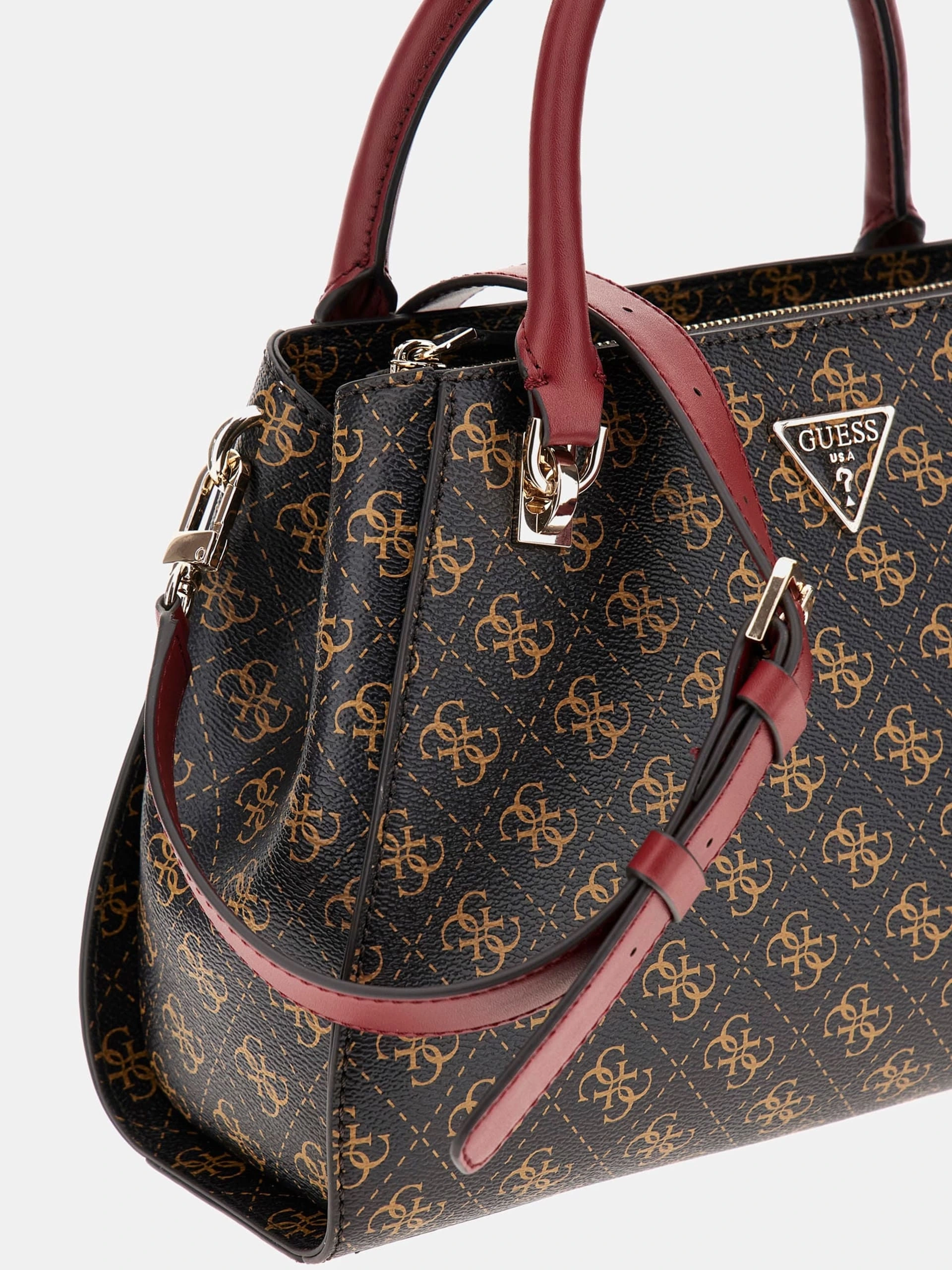 Guess Kadın Kahverengi Noelle Luxury Satchel Çanta