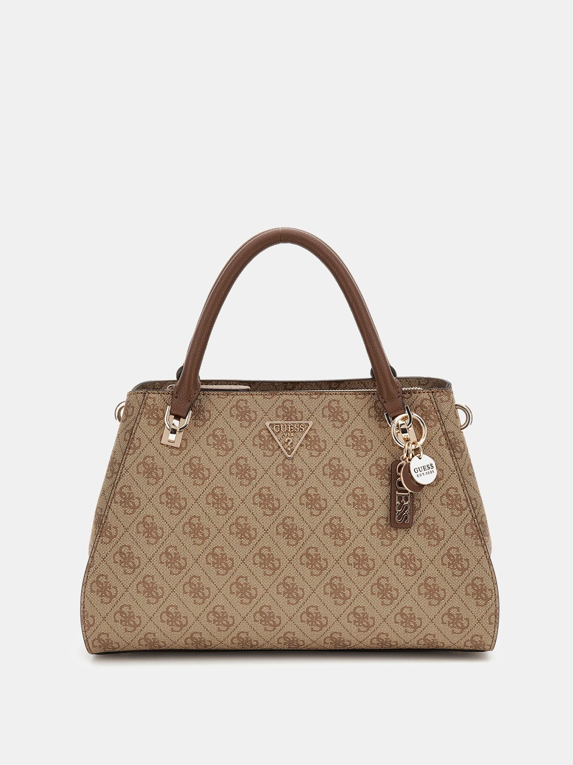 Guess Kadın Kahverengi Noelle Luxury Satchel Çanta