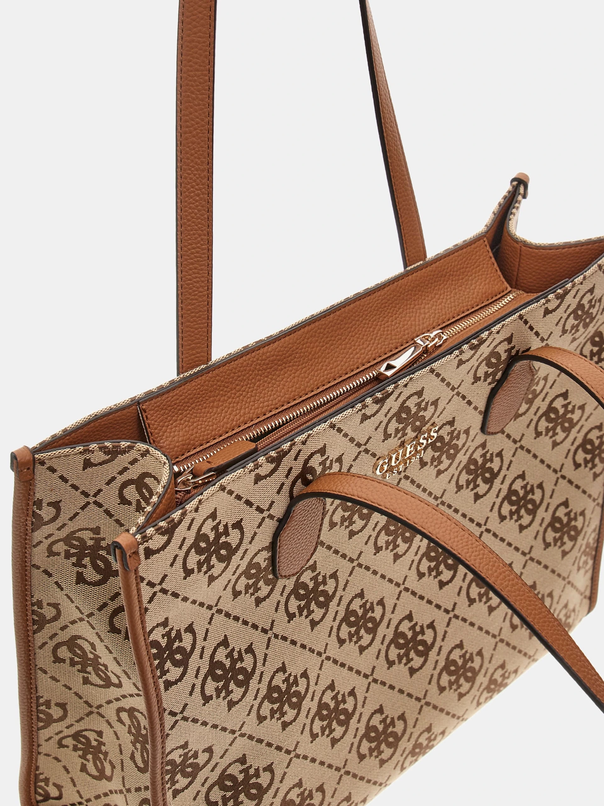 Guess Kadın Kahverengi Silvana Girlfriend Tote Çanta