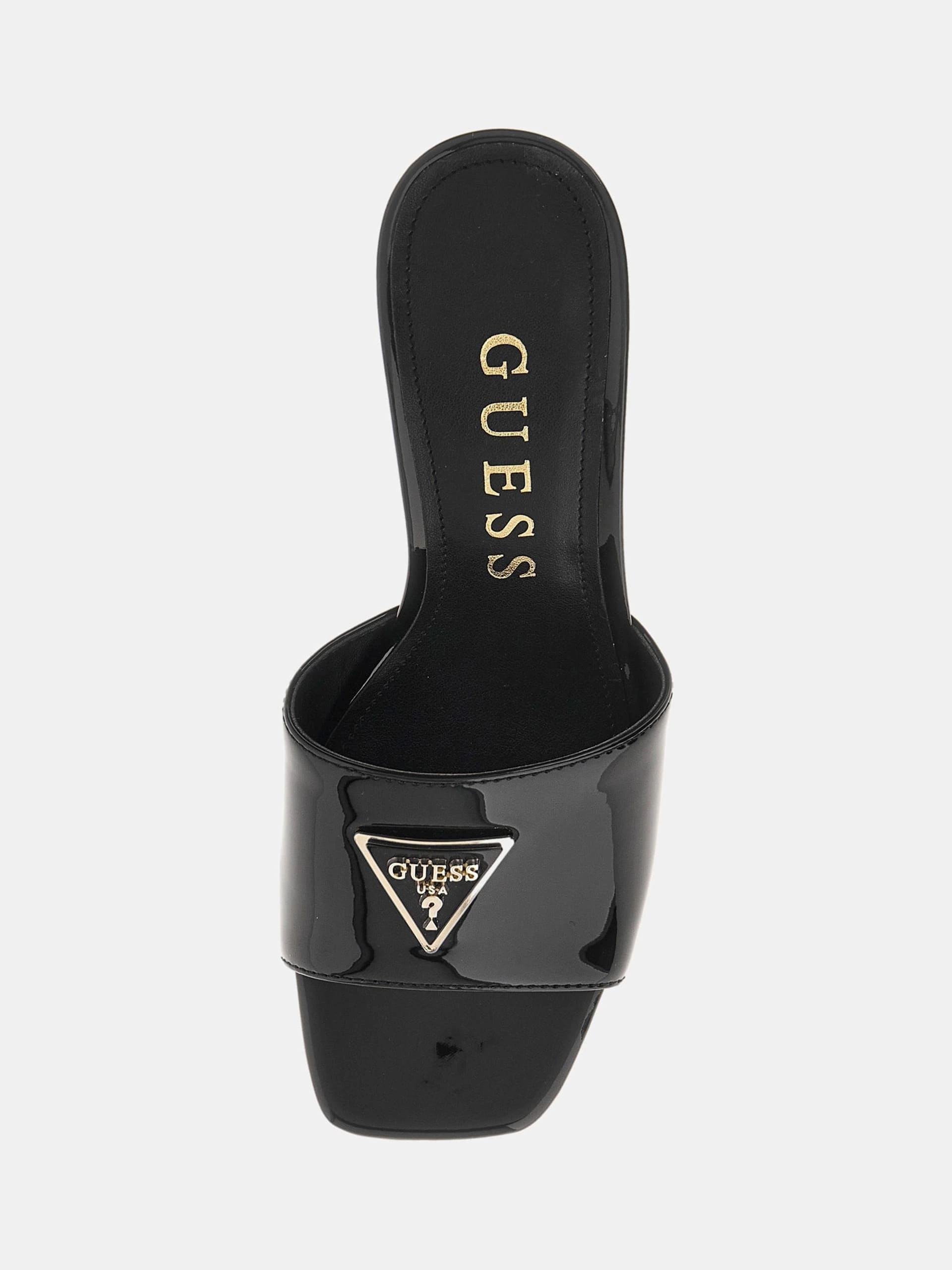 Guess Kadın Lusine Siyah Rugan Sandalet