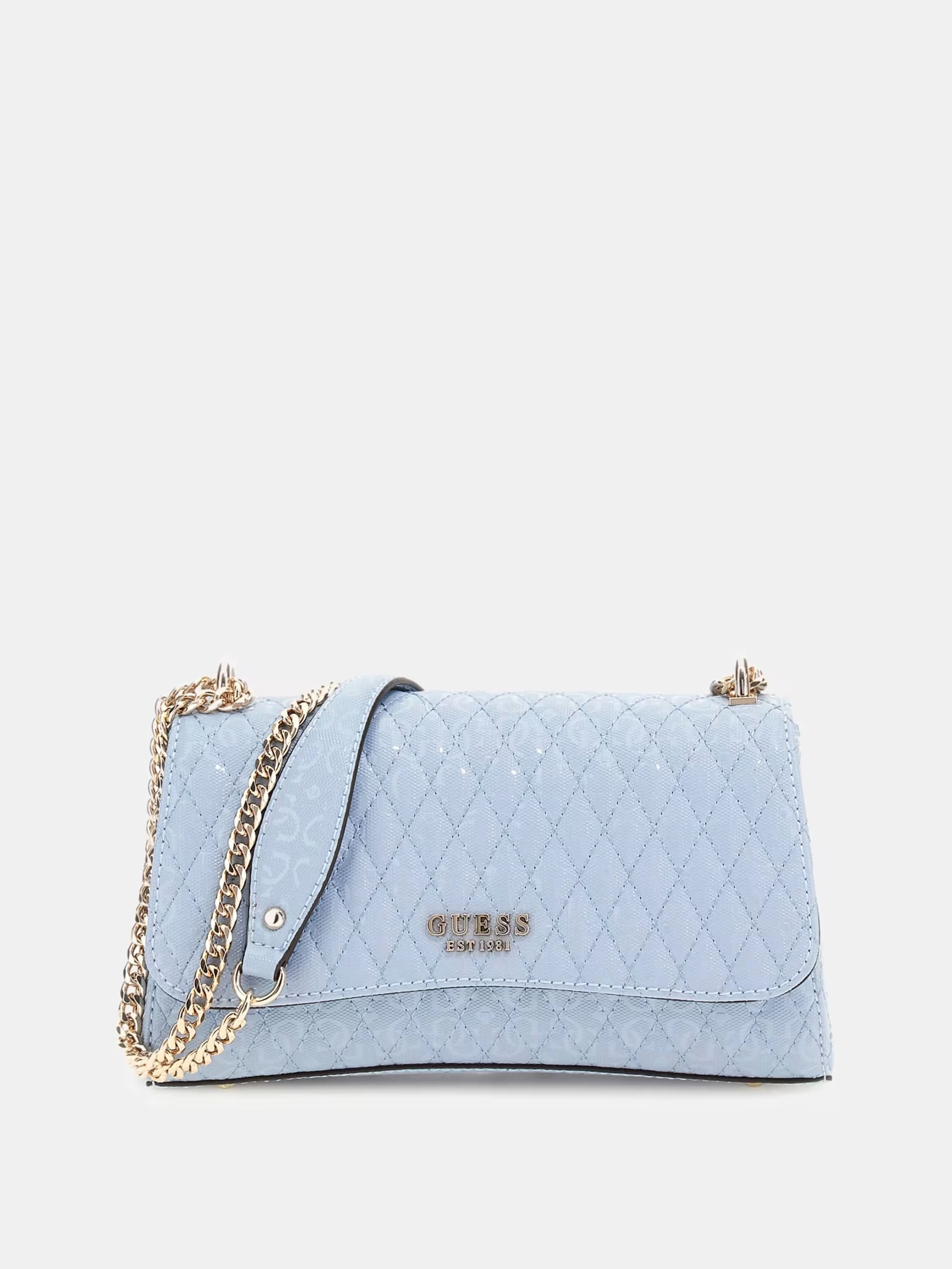 Guess Kadın  Mavi  Betula 4G Logolu Mini Omuz Çantası