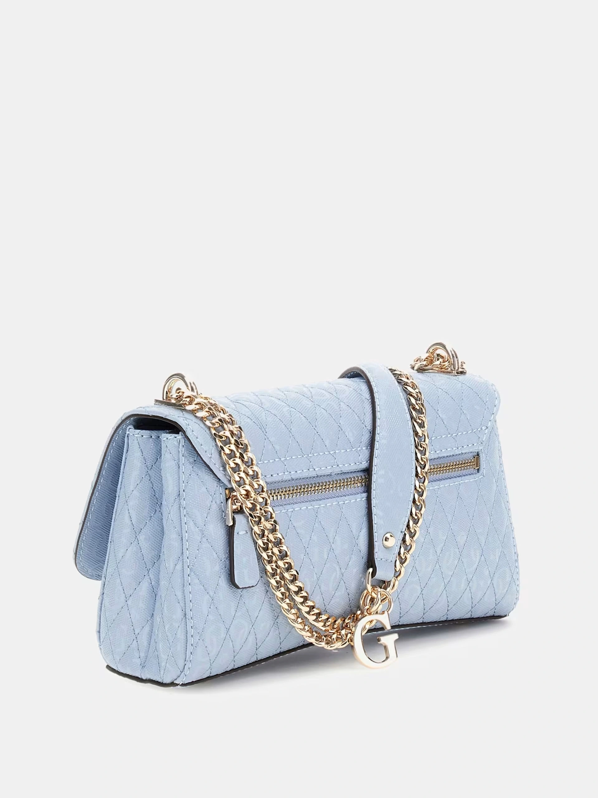 Guess Kadın  Mavi  Betula 4G Logolu Mini Omuz Çantası