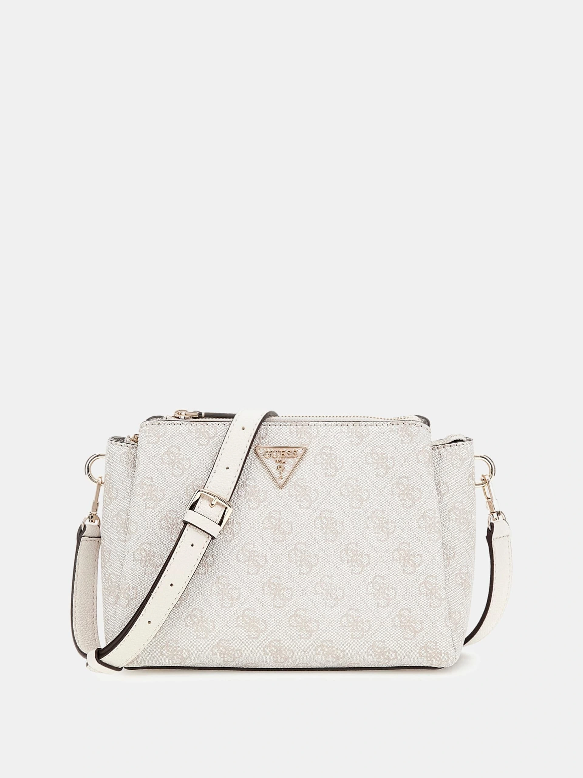 Guess Kadın Mavi Noelle Üç Bölmeli Crossbody Çanta