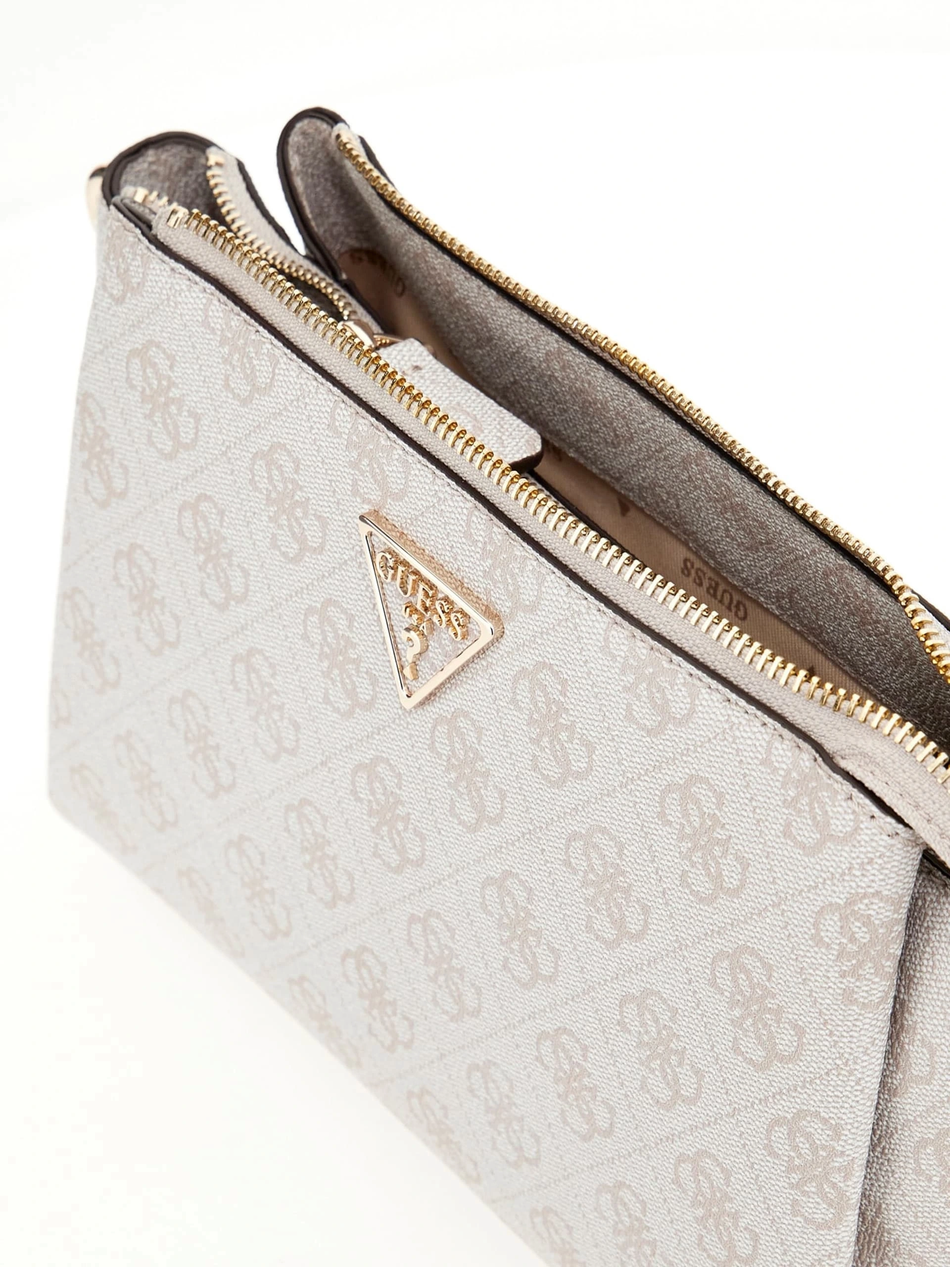 Guess Kadın Mavi Noelle Üç Bölmeli Crossbody Çanta