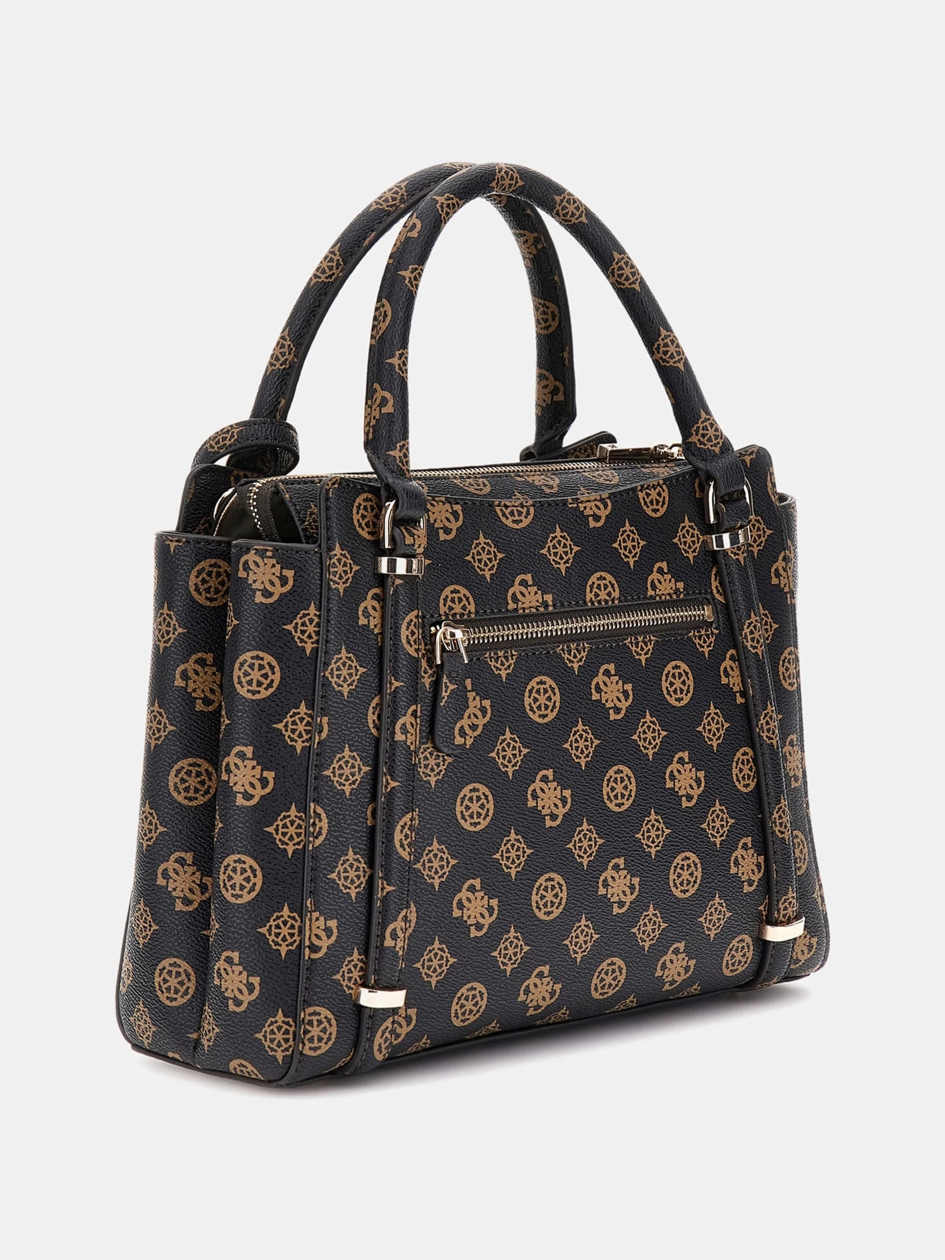 Guess Kadın Kahverengi Eco Erica İki Bölmeli Satchel Çanta