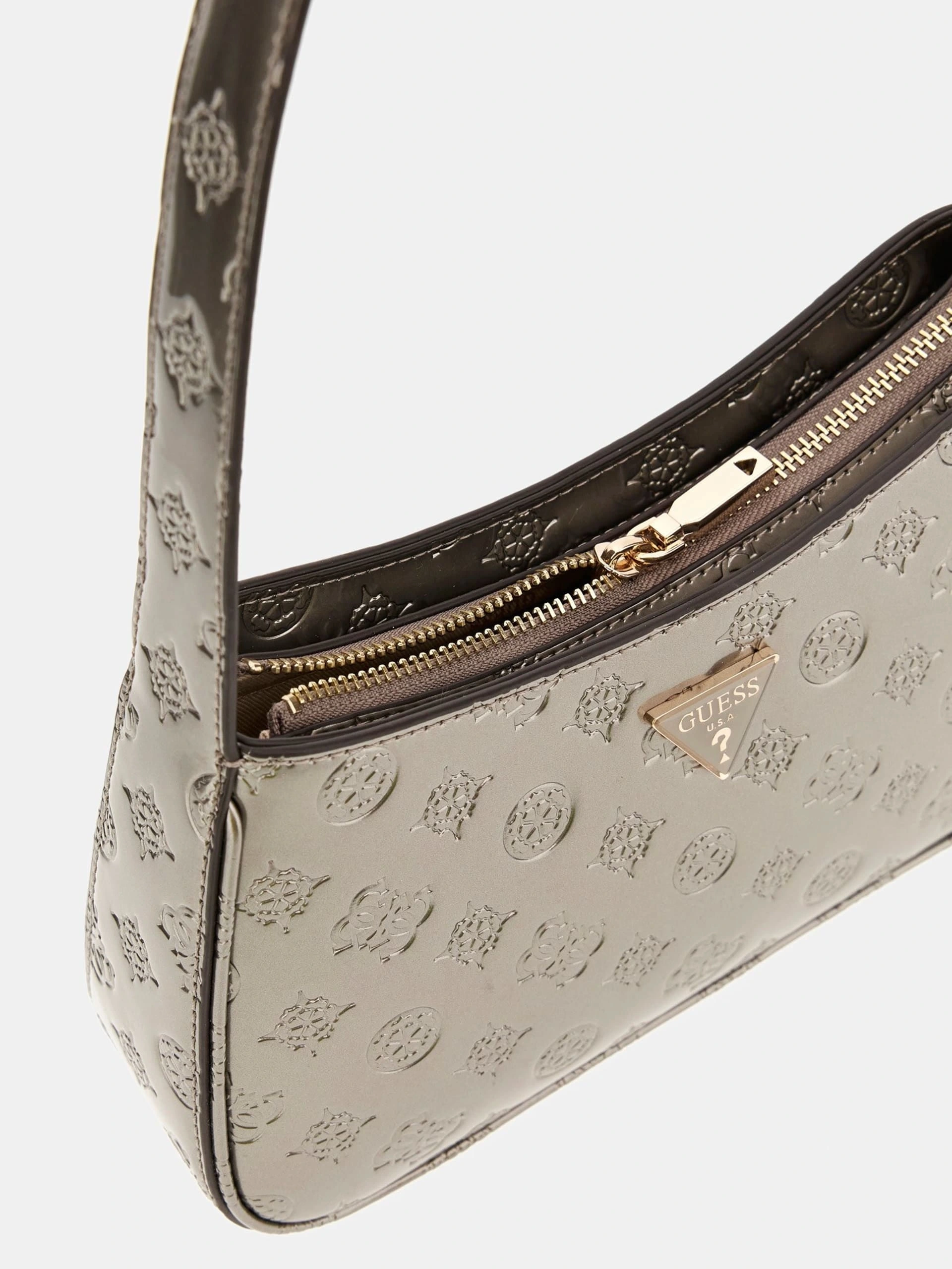 Guess Kadın Arnela Üstten Fermuarlı Omuz Çantası