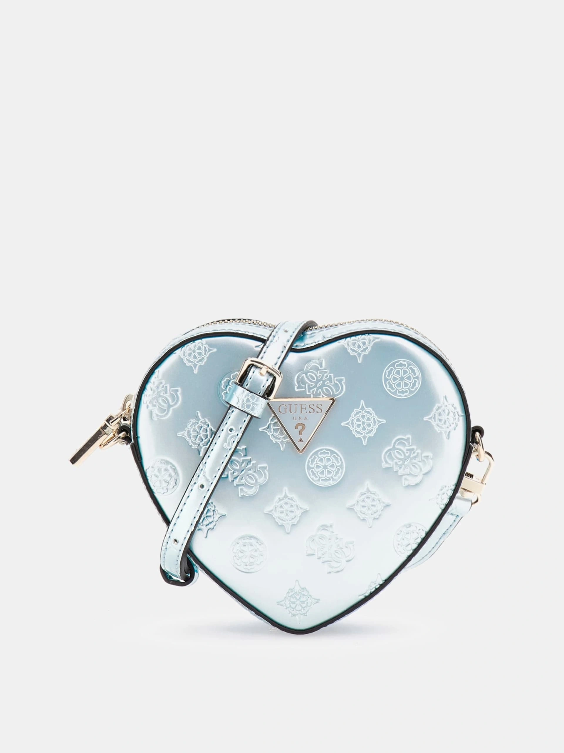 Guess Kadın Mavi Arnela Mini Kalp Çanta