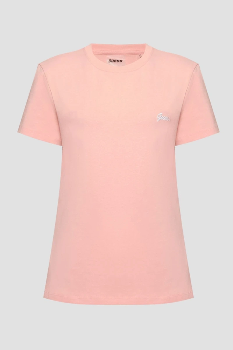 Guess Kadın Pembe Iris Jersey Tişört