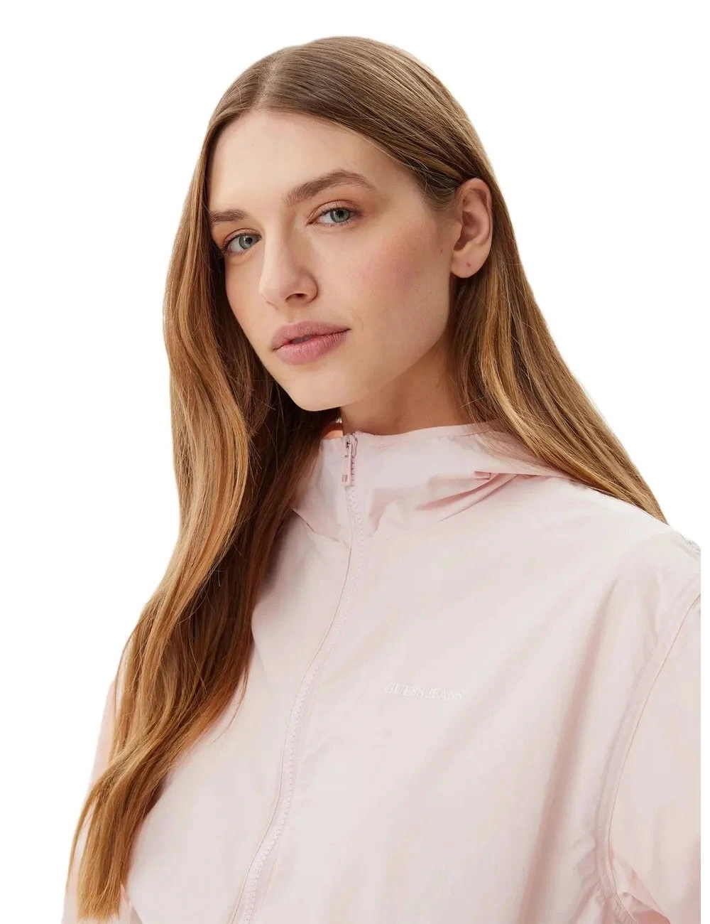 Guess Kadın Pembe Katlanabilir Rüzgarlık Mont