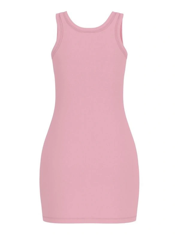 Guess Kadın Pembe  Sunflower Ribana Elbise