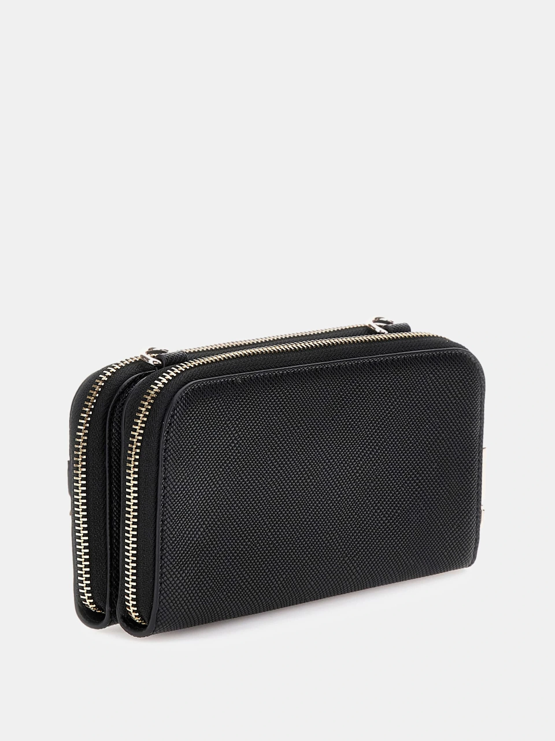Guess Kadın Siyah Bramina  Çapraz Askılı Organizer Çanta