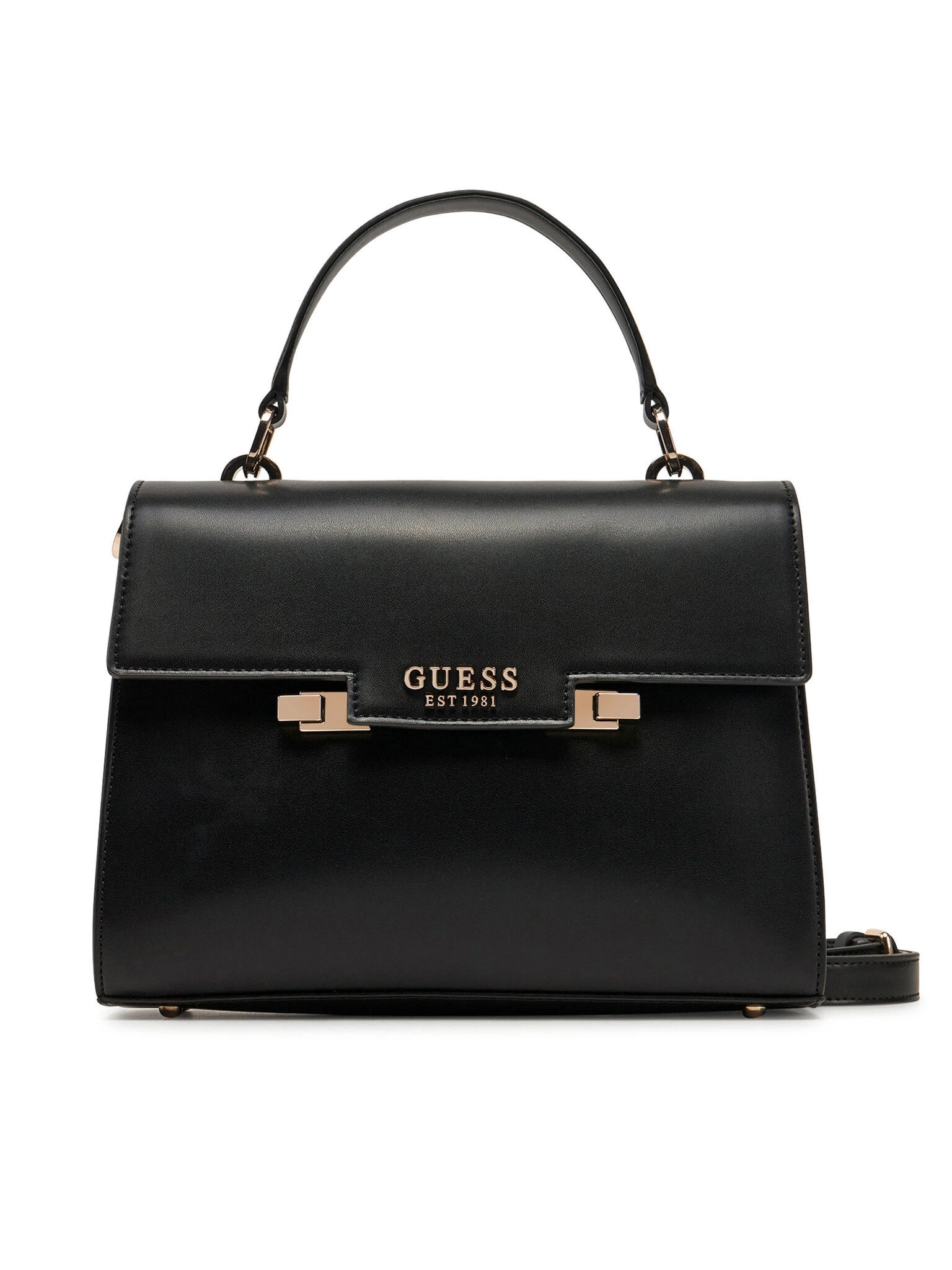 Guess Kadın Siyah Eco Aldith El Saplı Flap Çanta