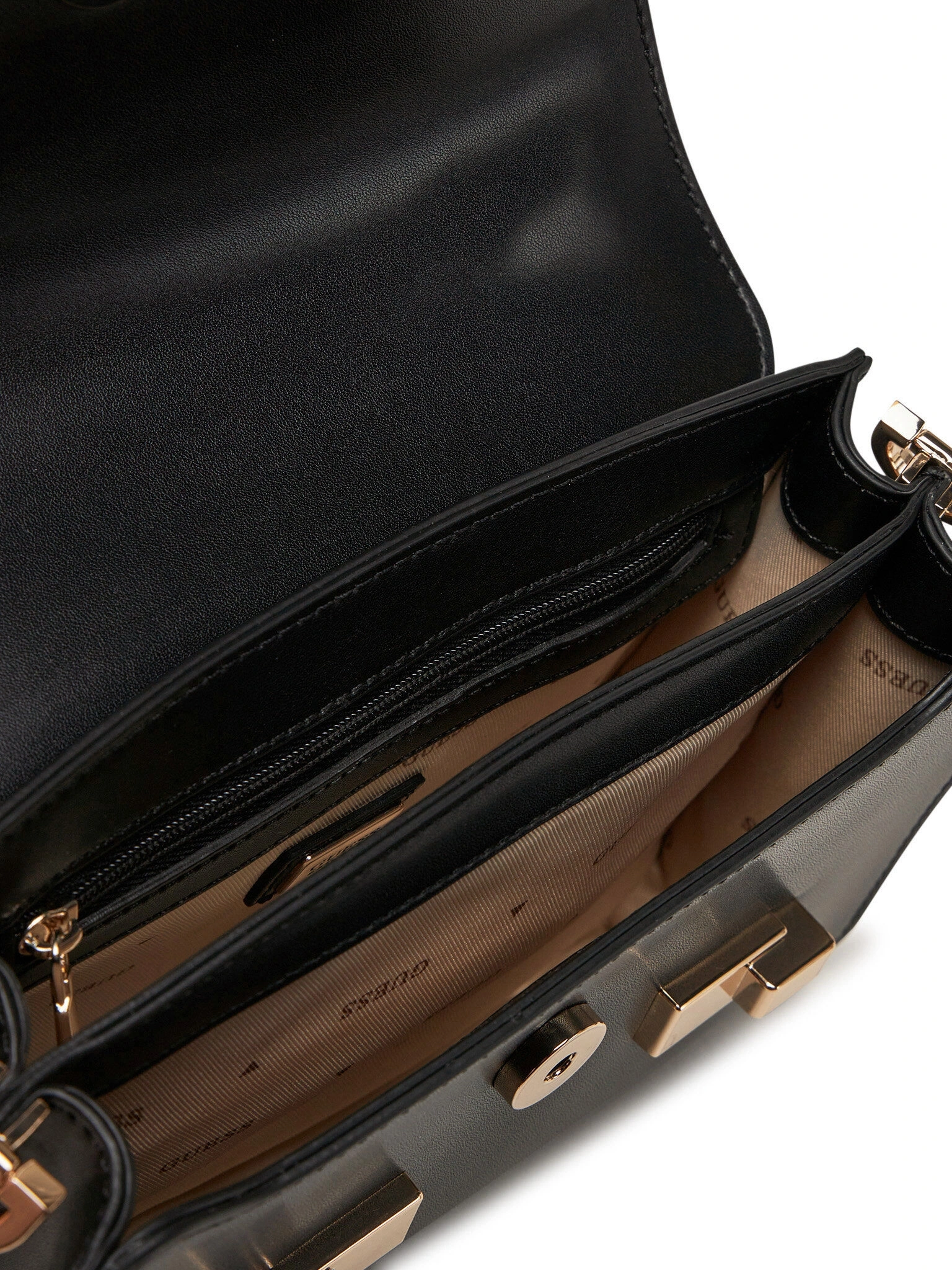 Guess Kadın Siyah Eco Aldith Mini El Saplı Flap Çanta