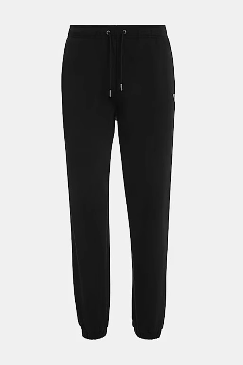Guess Jeans Kadın Siyah Polarlı Jogger Eşofman Altı
