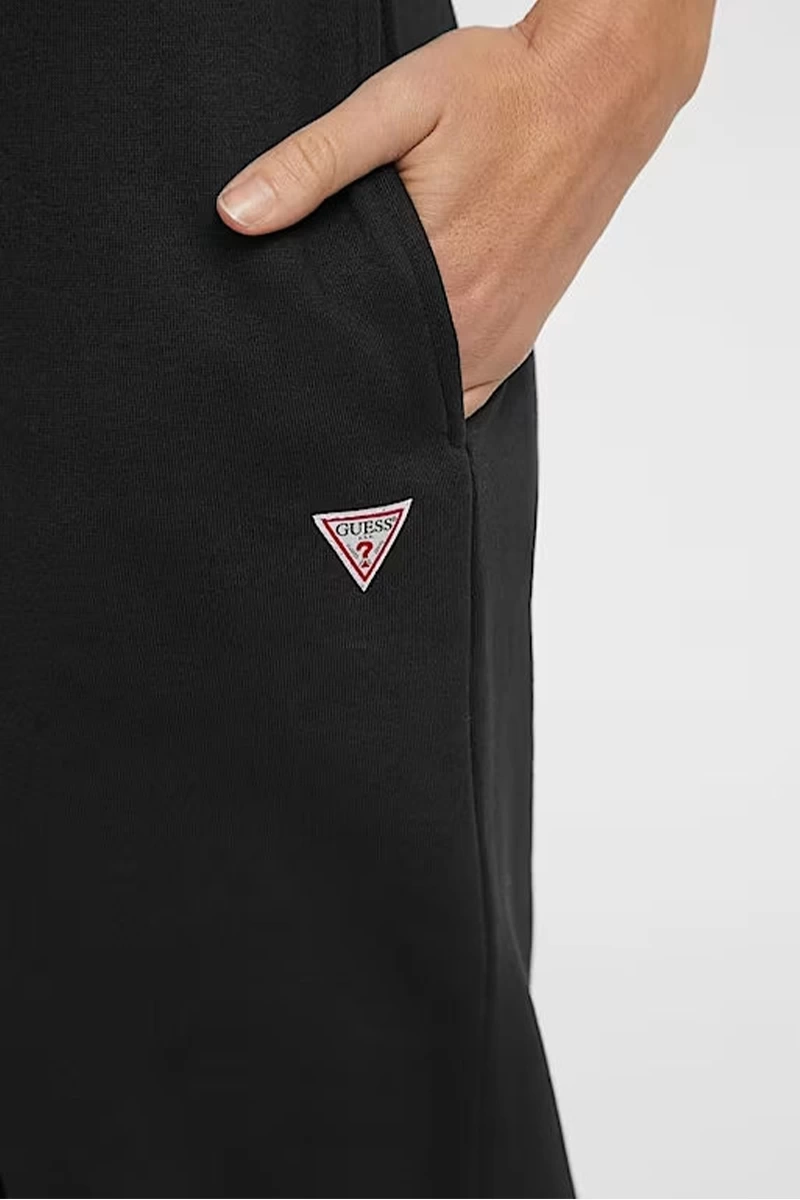 Guess Jeans Kadın Siyah Polarlı Jogger Eşofman Altı