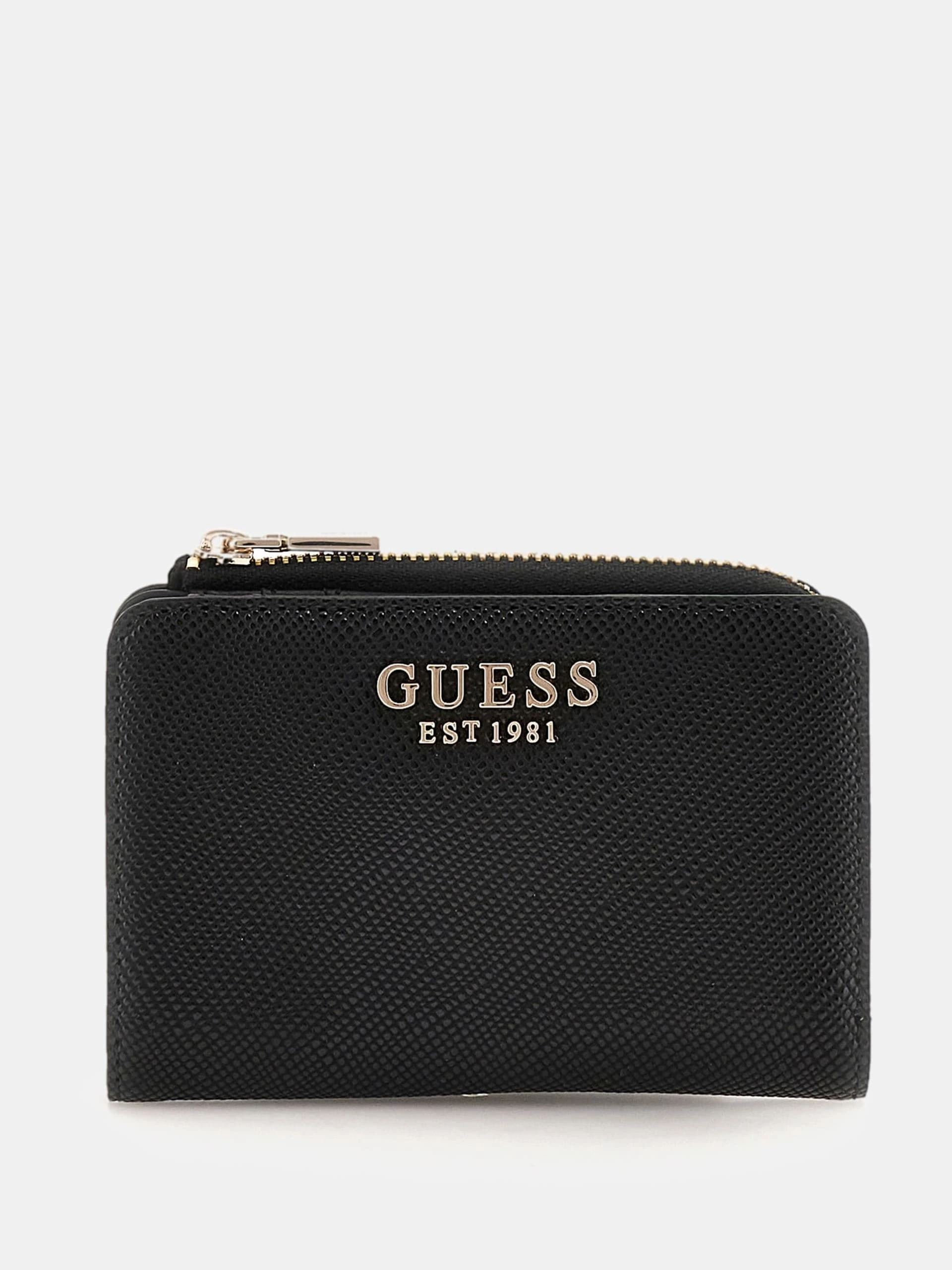 Guess Kadın Siyah Laurel Fermuarlı Kartlık
