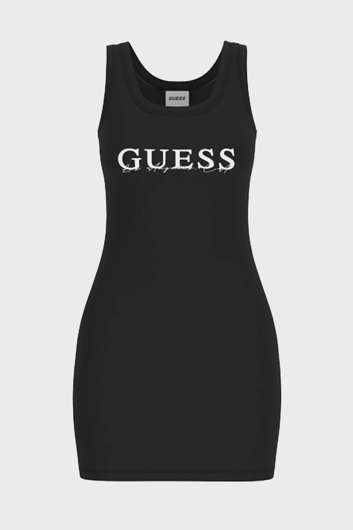 Guess Kadın Siyah Sunflower Ribana Elbise