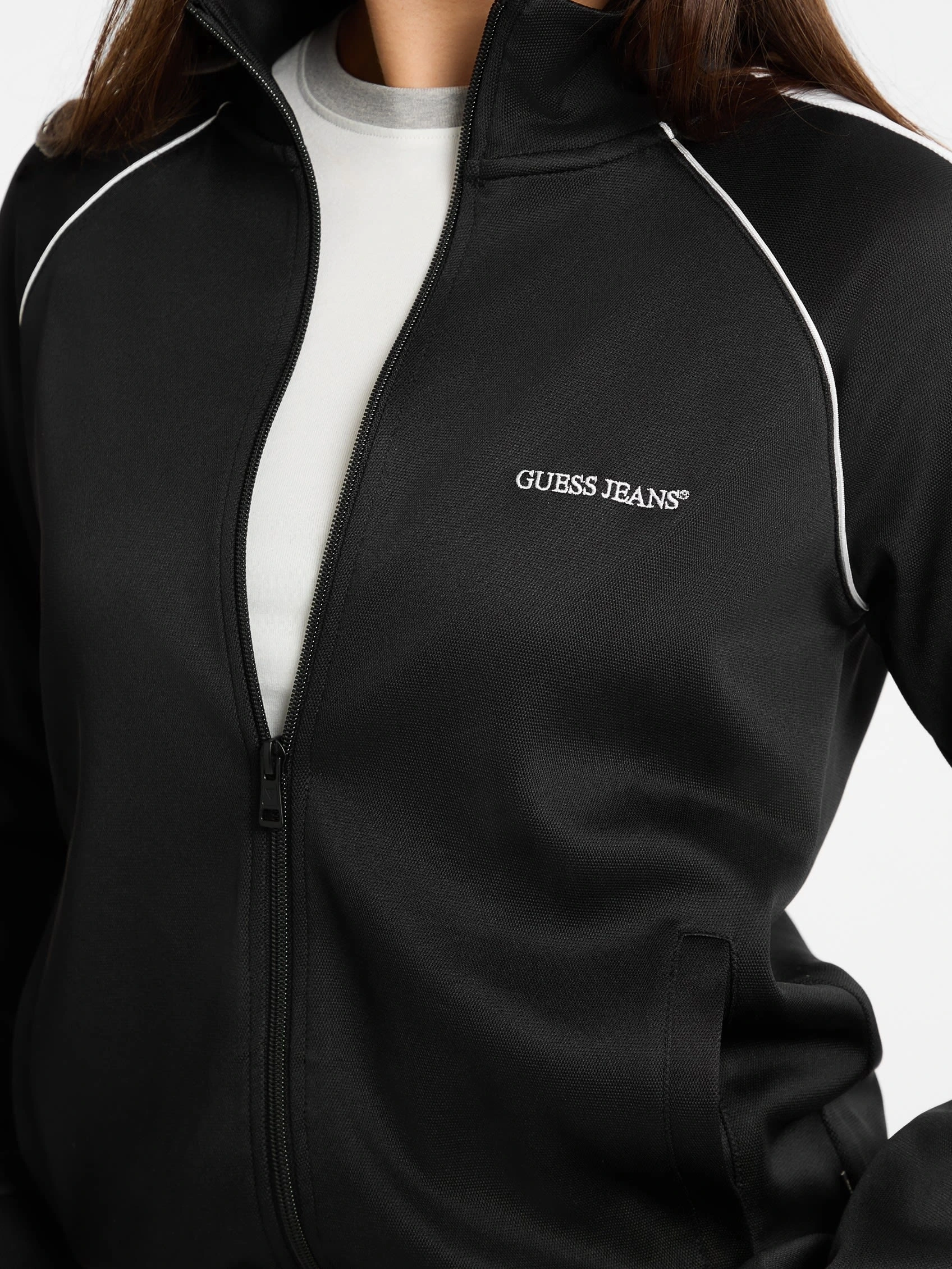 Guess Kadın Siyah Triko Spor Eşofman Üstü