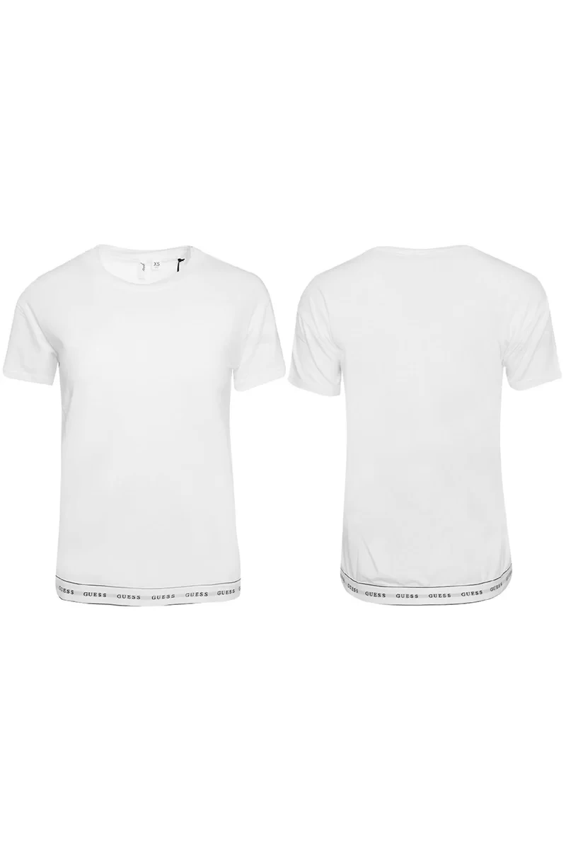 Guess Kadın T-Shirt Carrie Beyaz