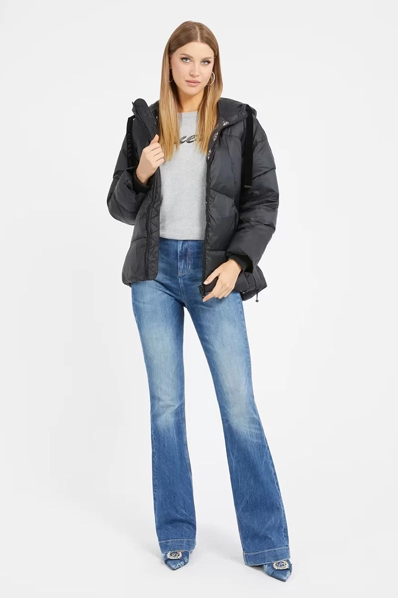 Guess Kapüşonlu Şişme Mont