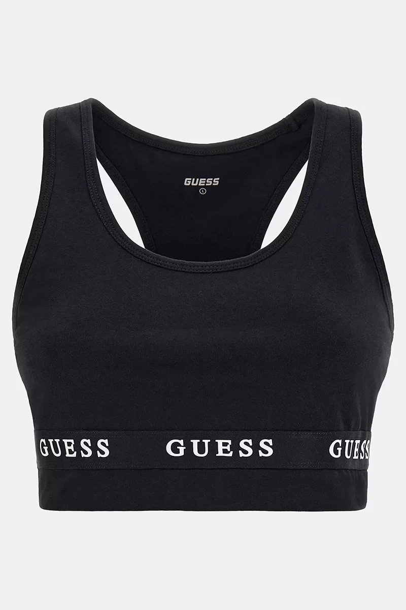 Guess Logo Şeritli Yuvarlak Yaka Aline Spor  Kadın  Sütyen