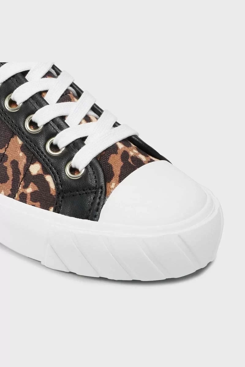 Guess Logolu Leopar Desenli Kerrie Ayakkabı Kadın