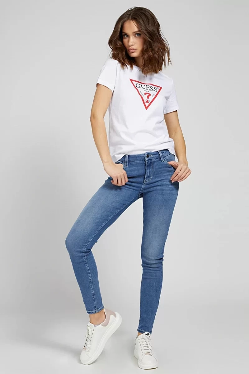 Guess Üçgen Logolu T-Shirt