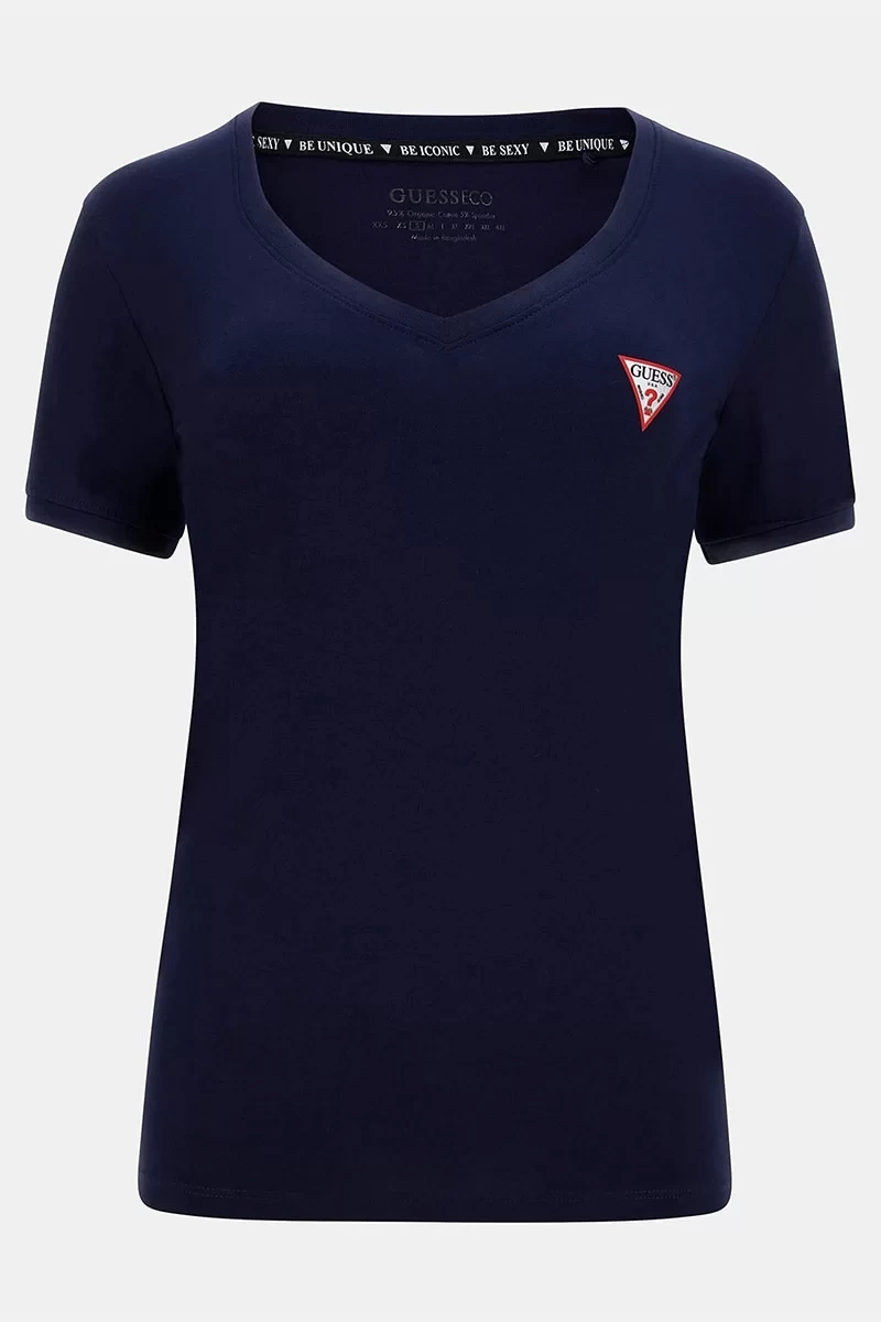 Guess V yakalı T-Shirt  Kadın