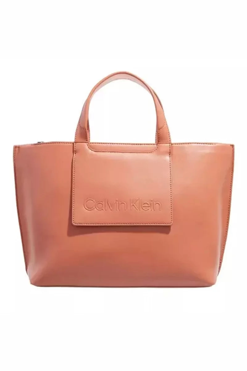 Calvin Klein Suni Deri Tote Çanta