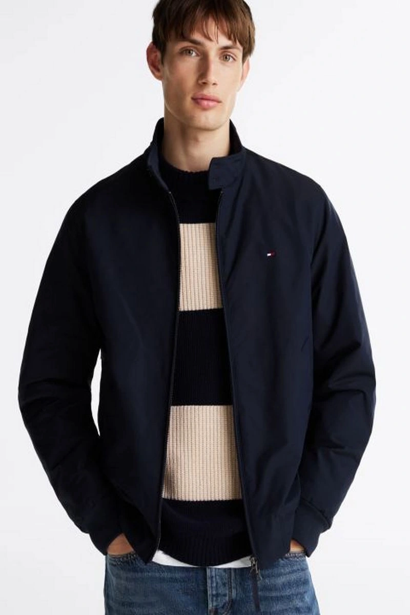 Tommy Hilfiger Erkek  Lacivert  Harrington  Ceket