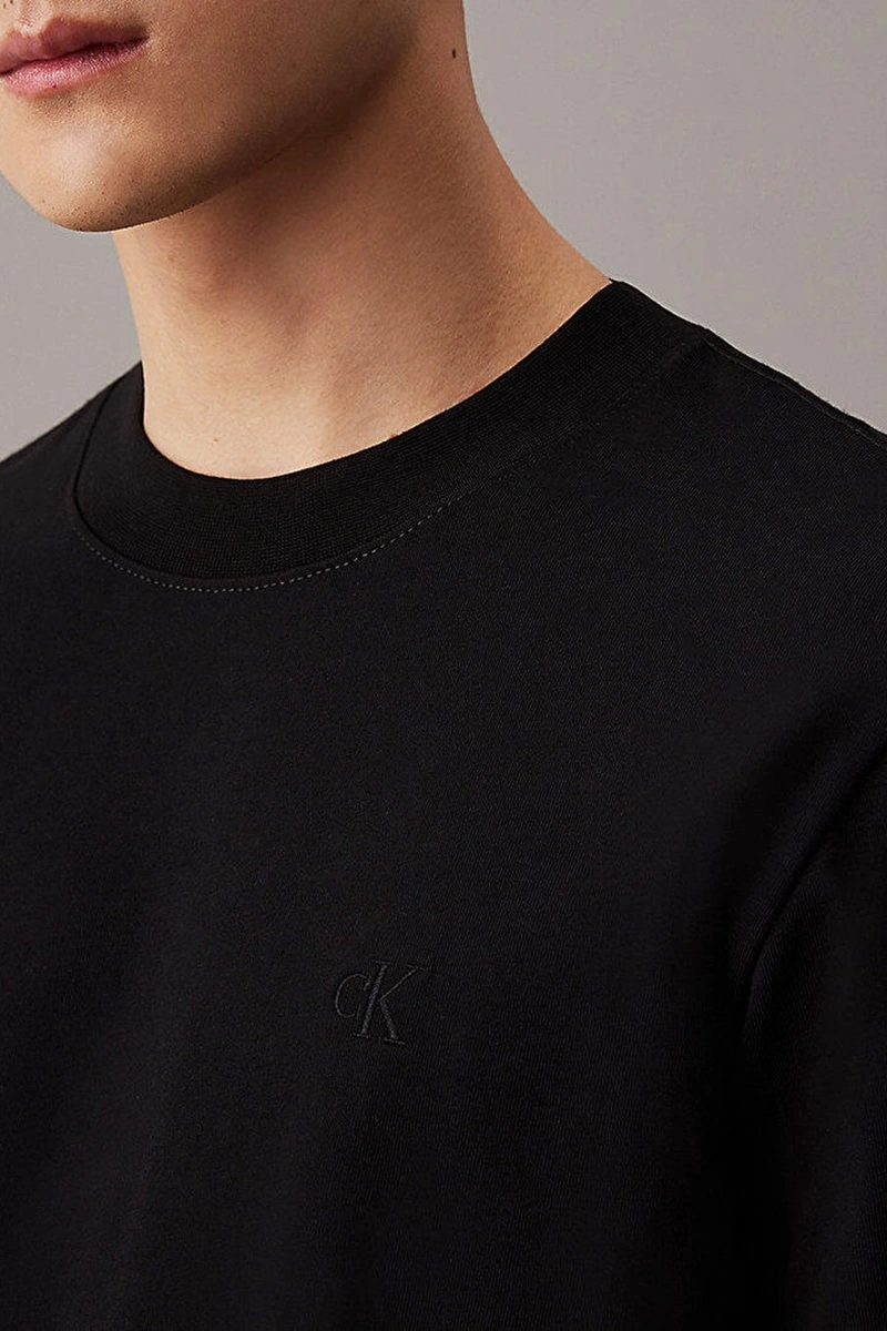 Calvin Klein Erkek Heavy Regular Fit Siyah T-Shirt