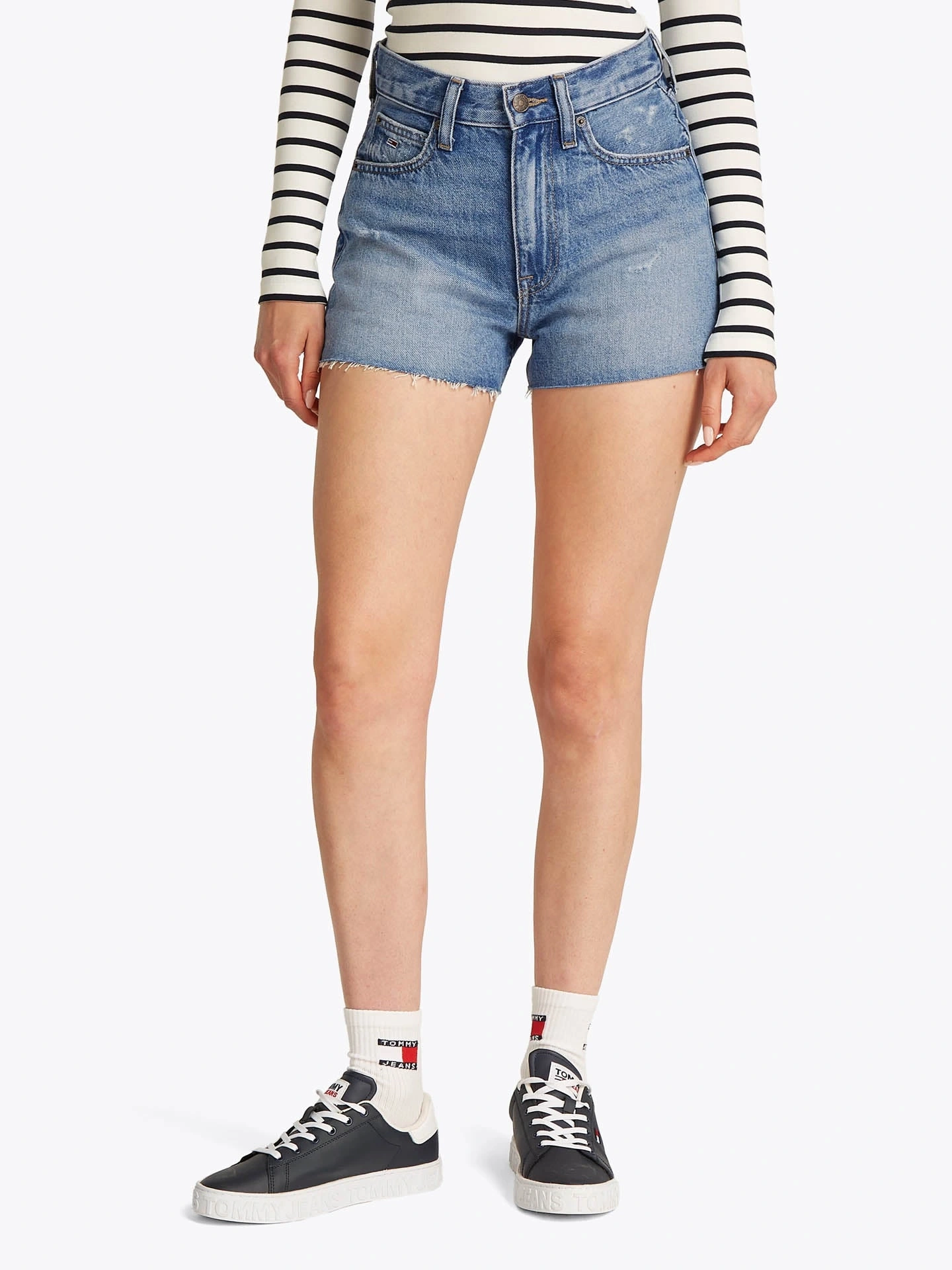 Tommy Jeans Kadın Açık Mavi Denim Şort