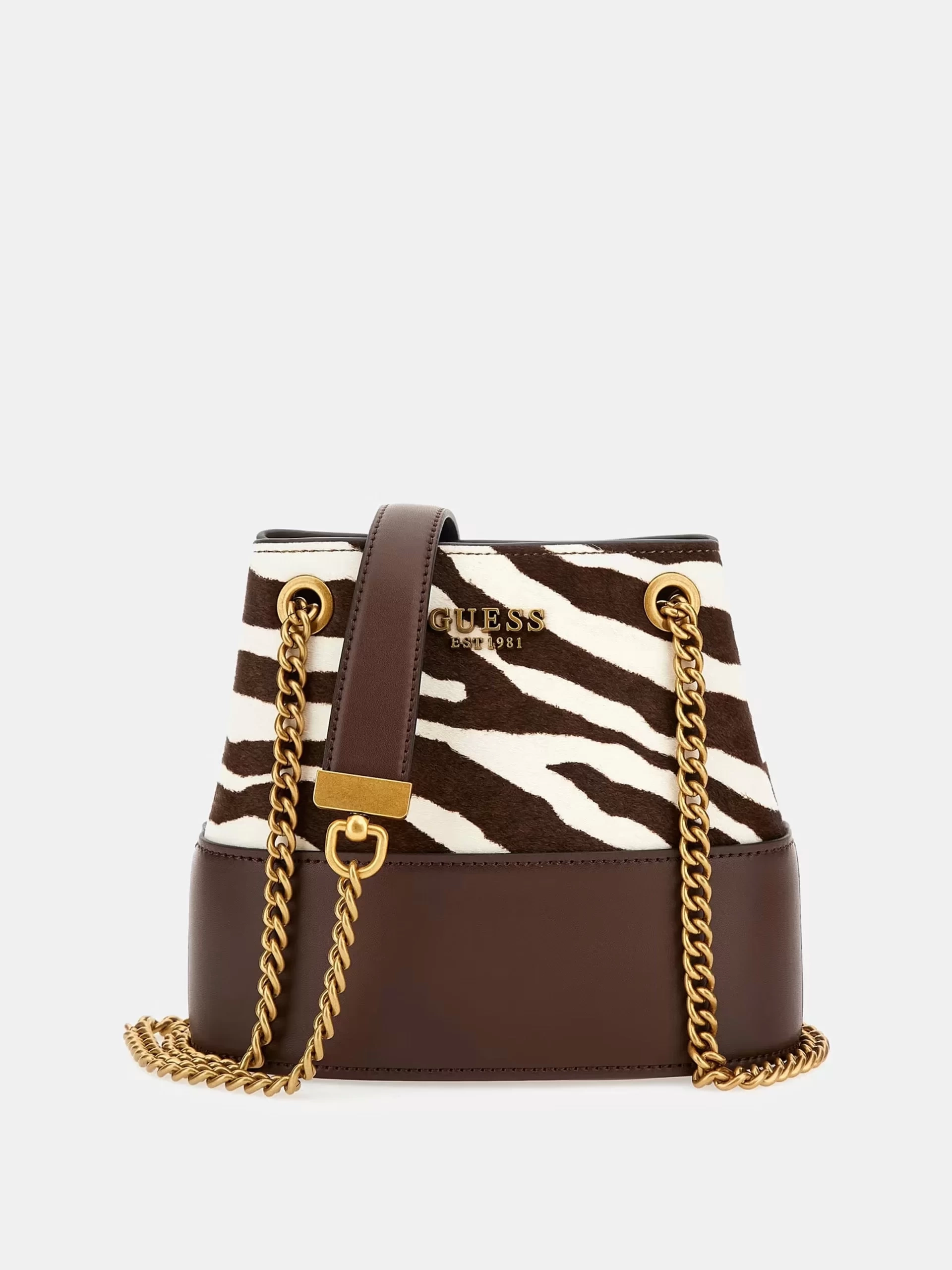 Guess Iseline Hakiki Deri Mini Kova Çanta