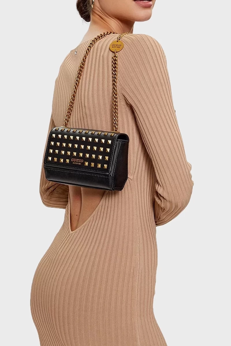 Guess Iseline Zımba Detaylı Mini Çapraz Çanta