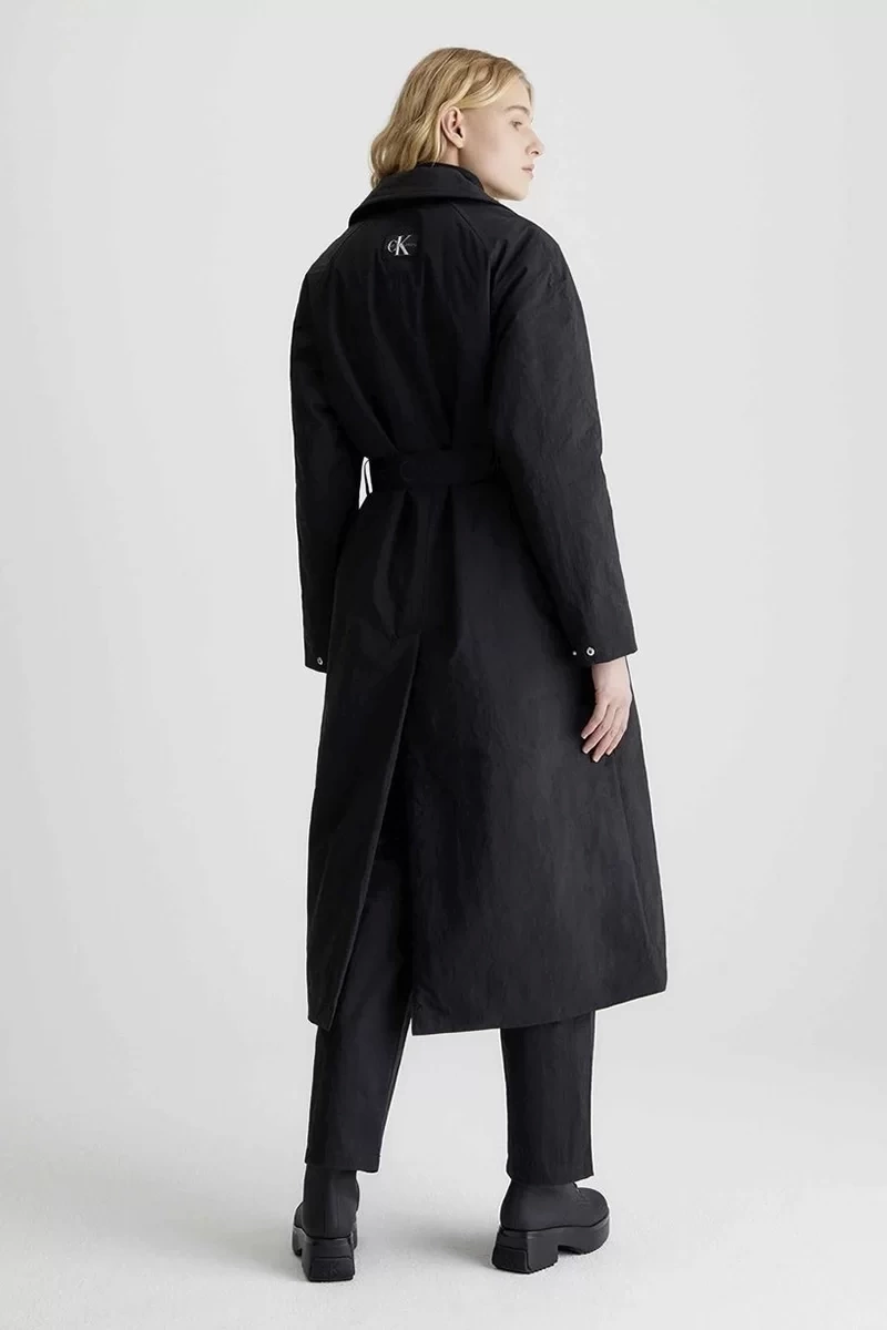 Calvin Klein Kadın  Uzun Kollu Vatkalı Siyah Ceket