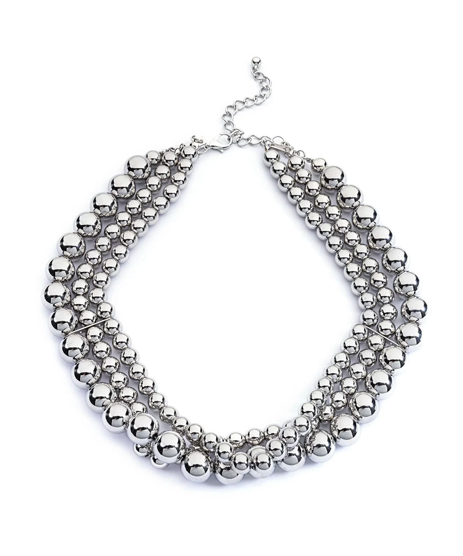 Twist Metal Boncuklu Kolye