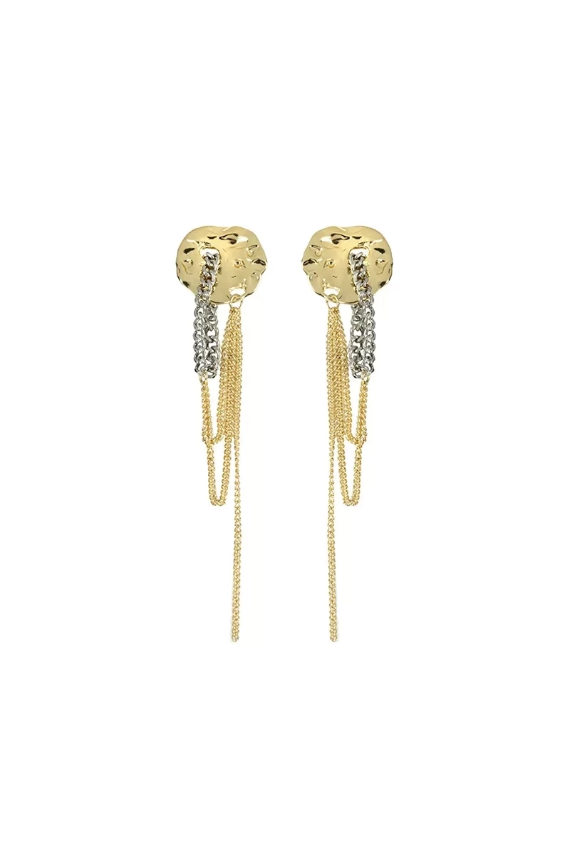 Twist Sallantılı Metal Küpe