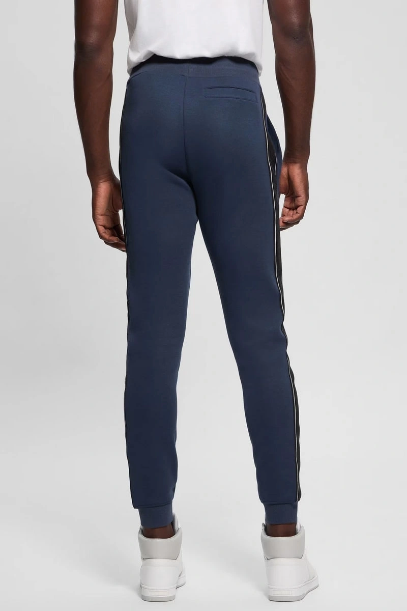 Guess Erkek Lacivert Yan Tarafı Logolu Eşofman Altı