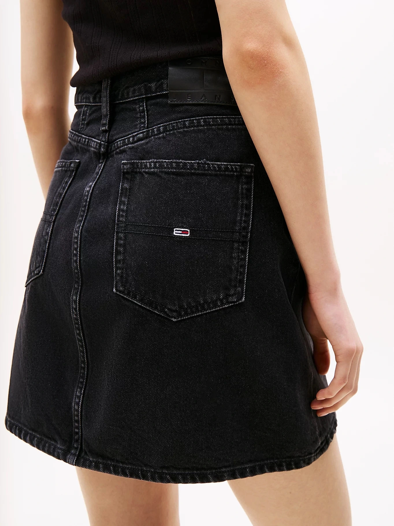 Tommy Kadın Açık Mavi Mom Denim Etek