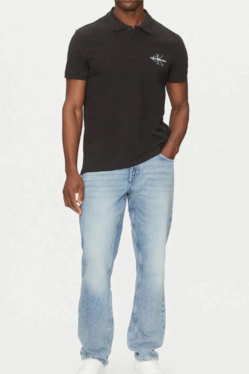 Calvin Klein Erkek Monogram Siyah T-shirt