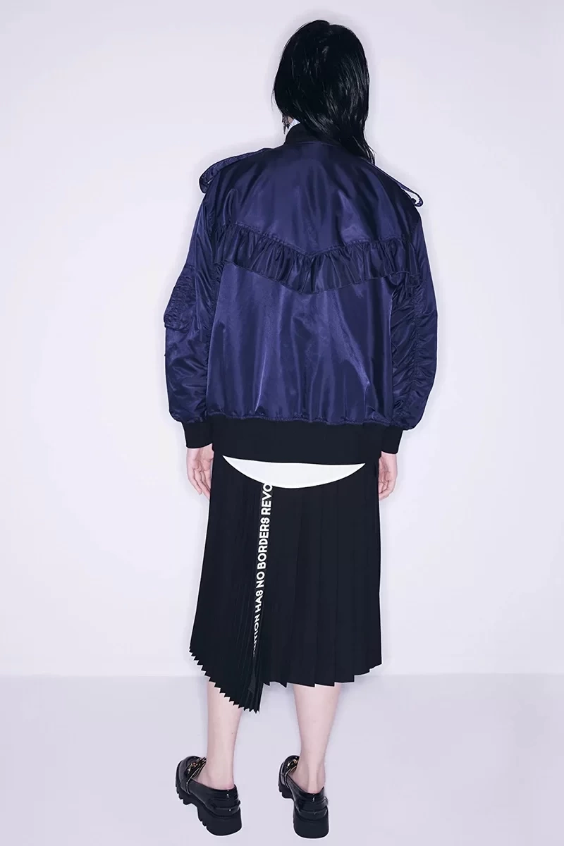 Twist Fırfır Şeritli Bomber Mont