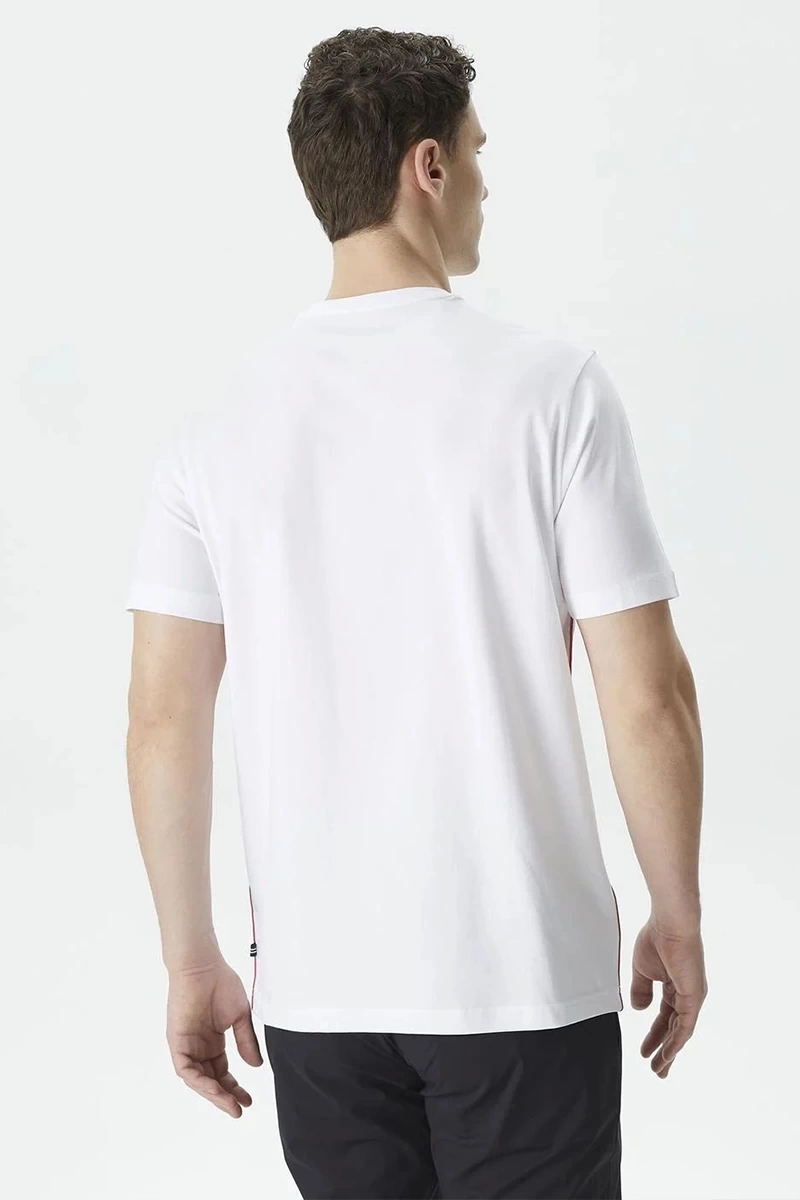 Nautıca  Erkek Beyaz Standart Fit Kısa Kollu T-Shirt